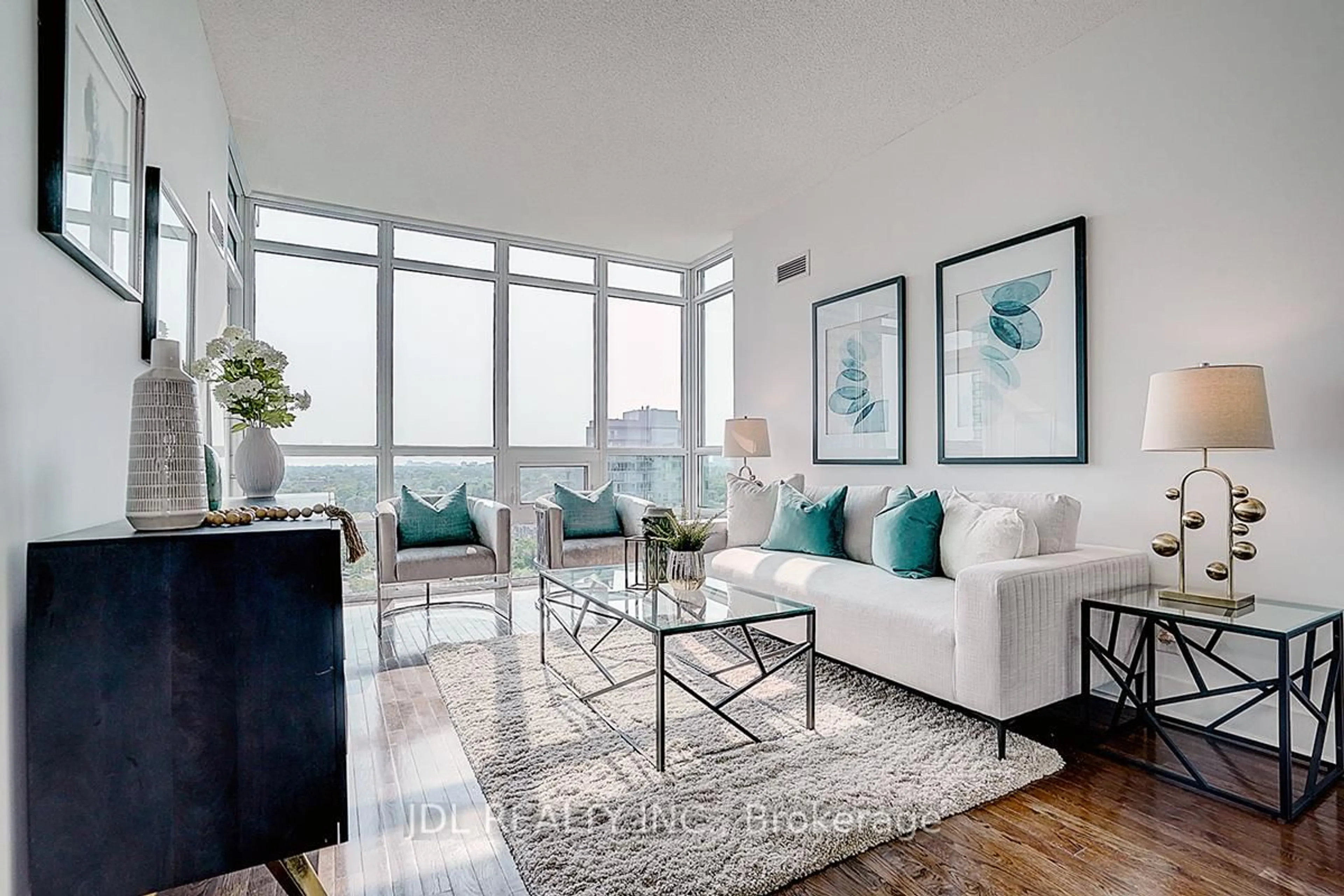 Living room with furniture, unknown for 26 Norton Ave #1601, Toronto Ontario M2N 0H6