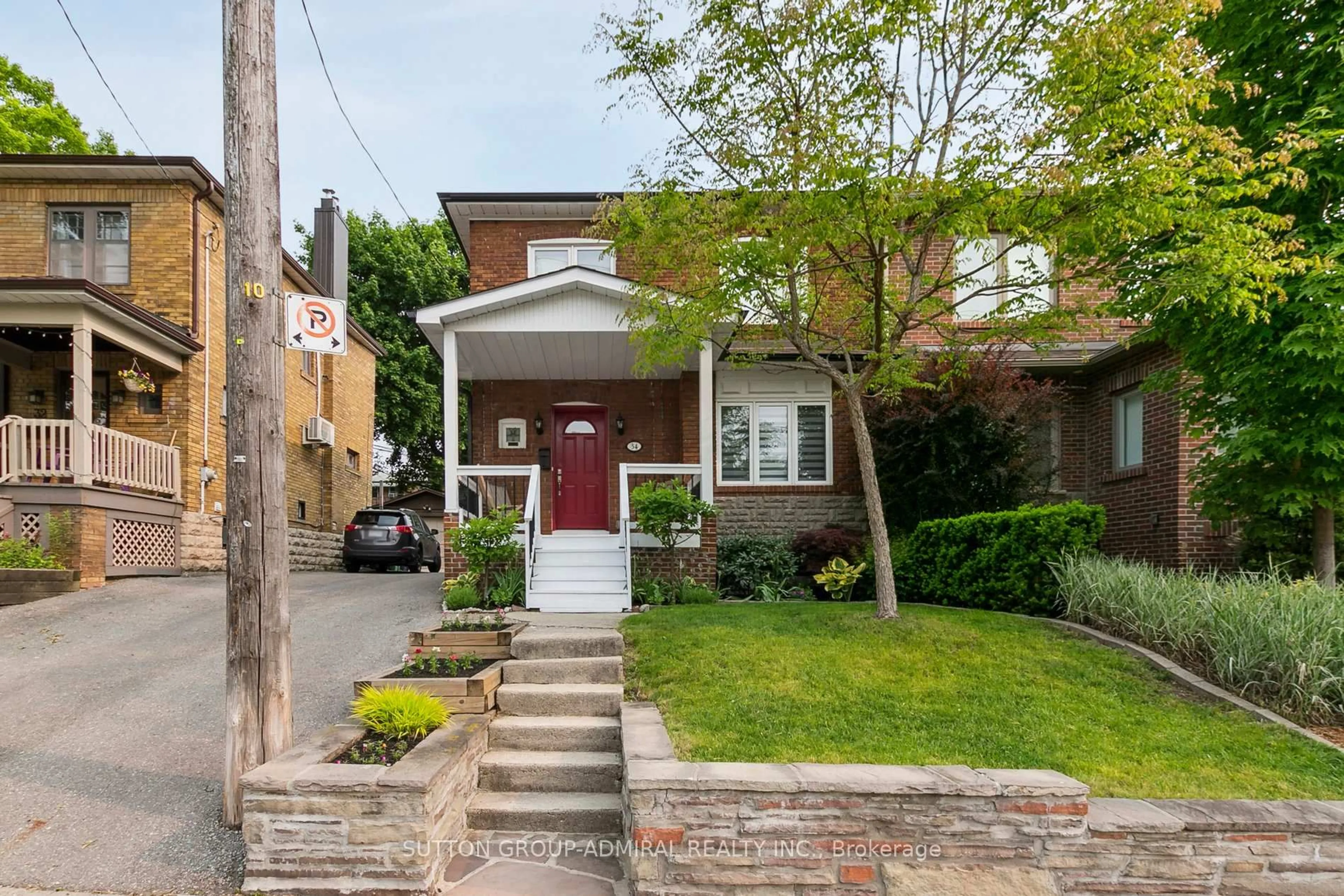 Home with brick exterior material, street for 34 Elvina Gdns, Toronto Ontario M4P 1X8