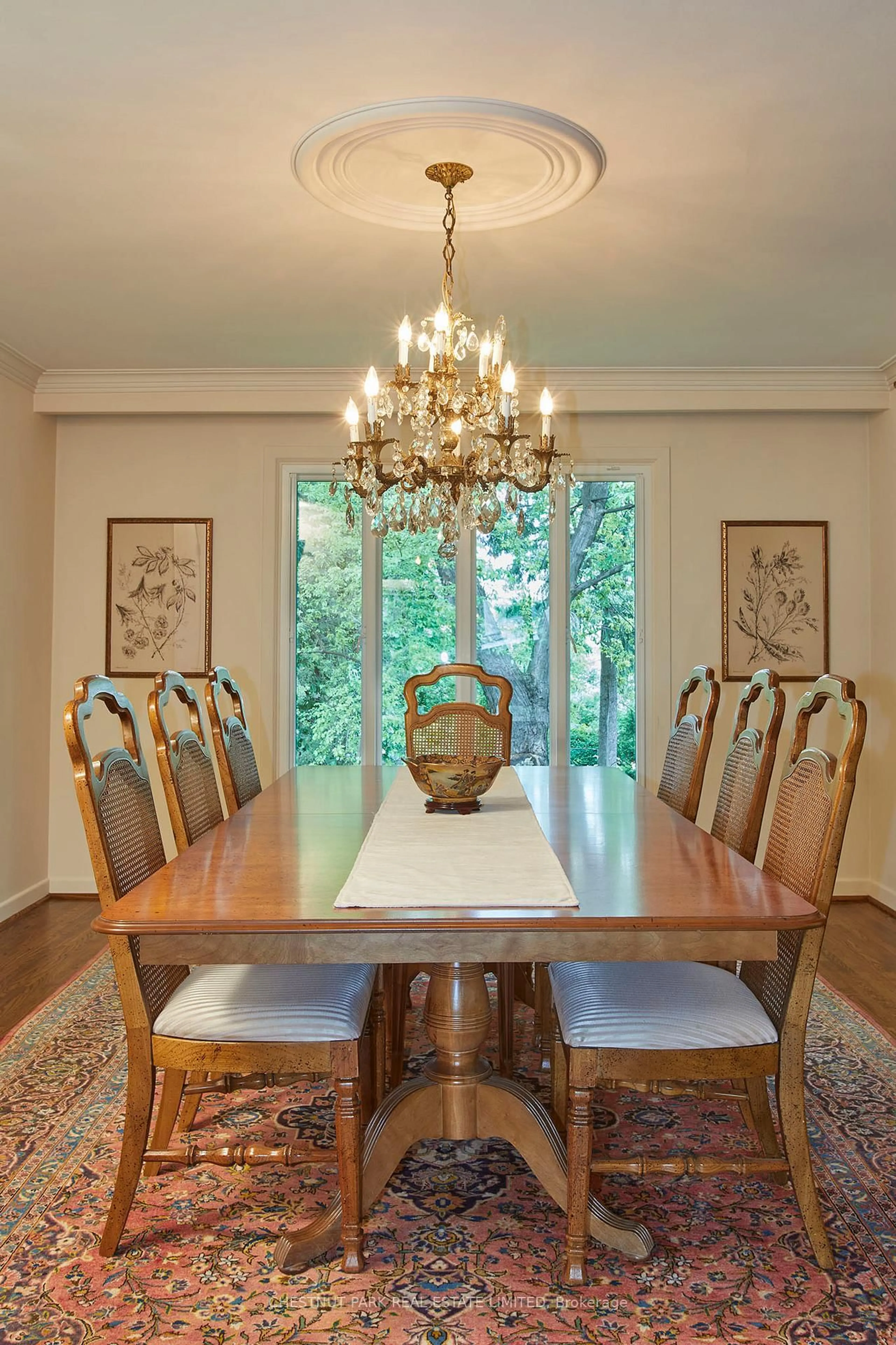 Dining room, wood/laminate floor for 252 Otonabee Ave, Toronto Ontario M2M 2T1