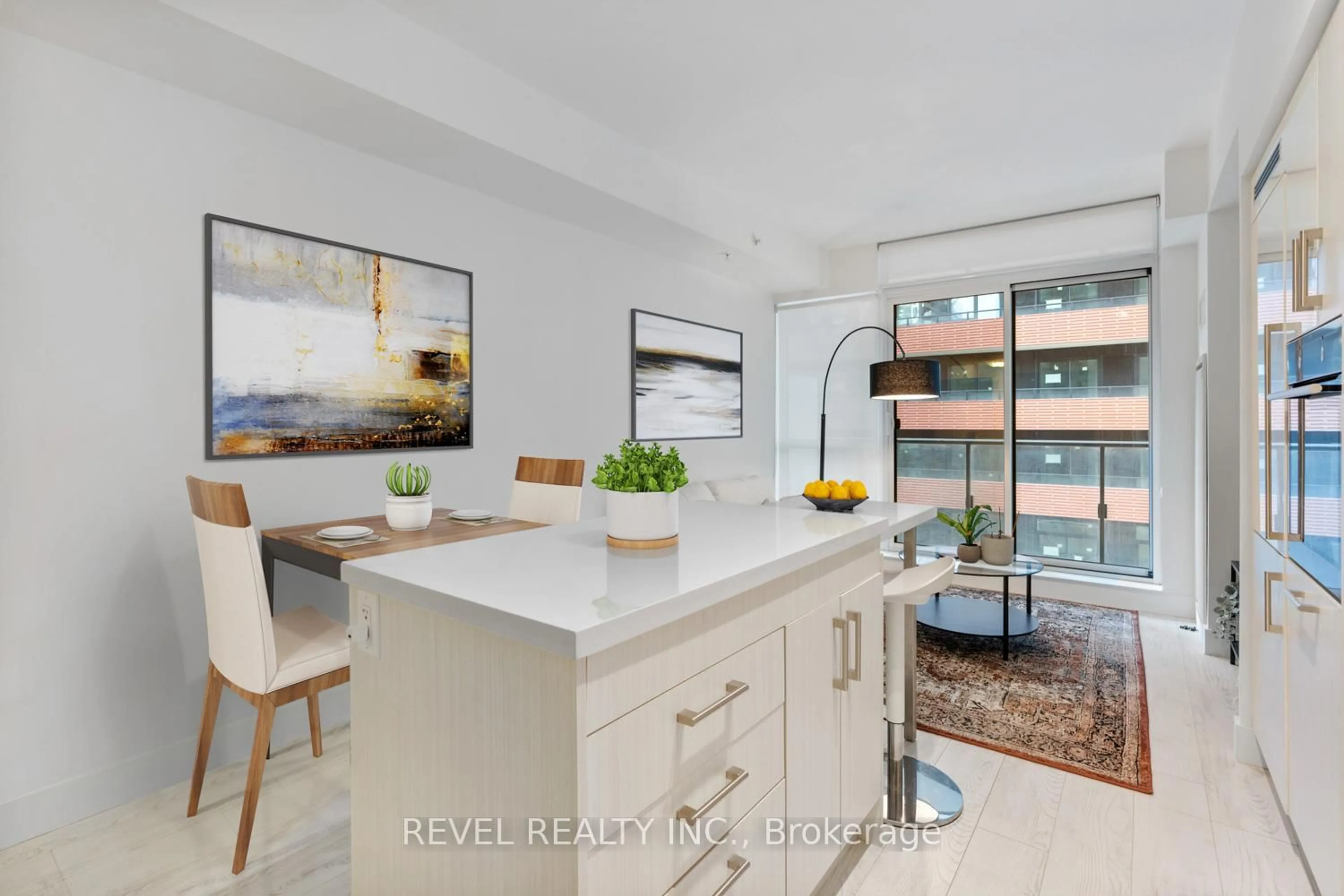 Open concept kitchen, ceramic/tile floor for 39 Sherbourne St #602, Toronto Ontario M5A 0L8