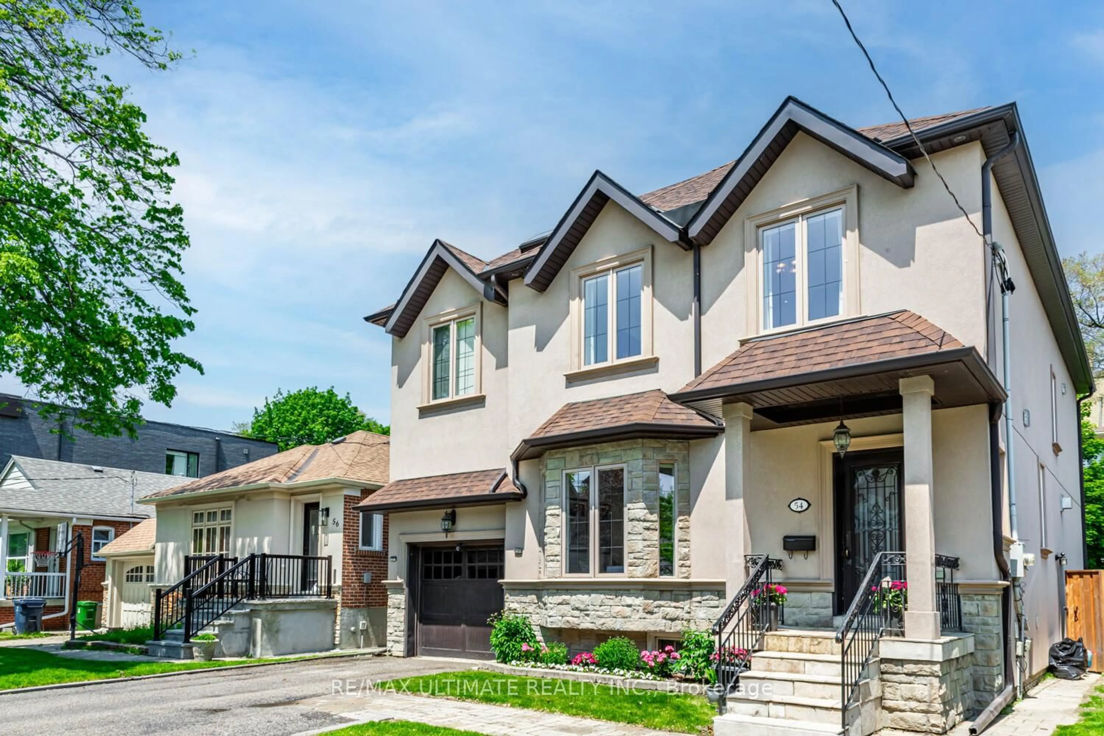 Home with brick exterior material, street for 54 Burncrest Dr, Toronto Ontario M5M 2Z5