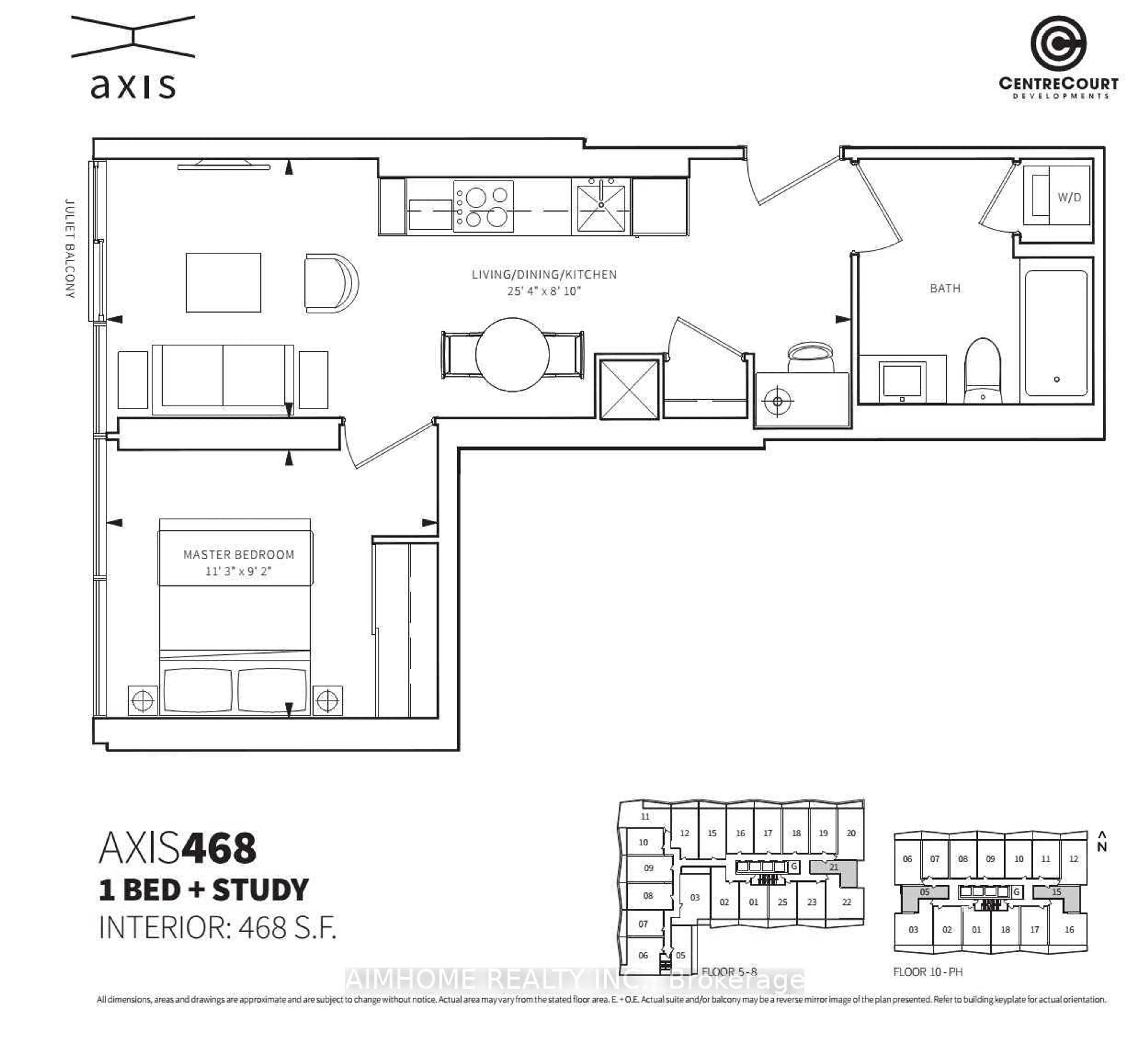 Floor plan for 85 Wood St #4105, Toronto Ontario M4Y 0E9