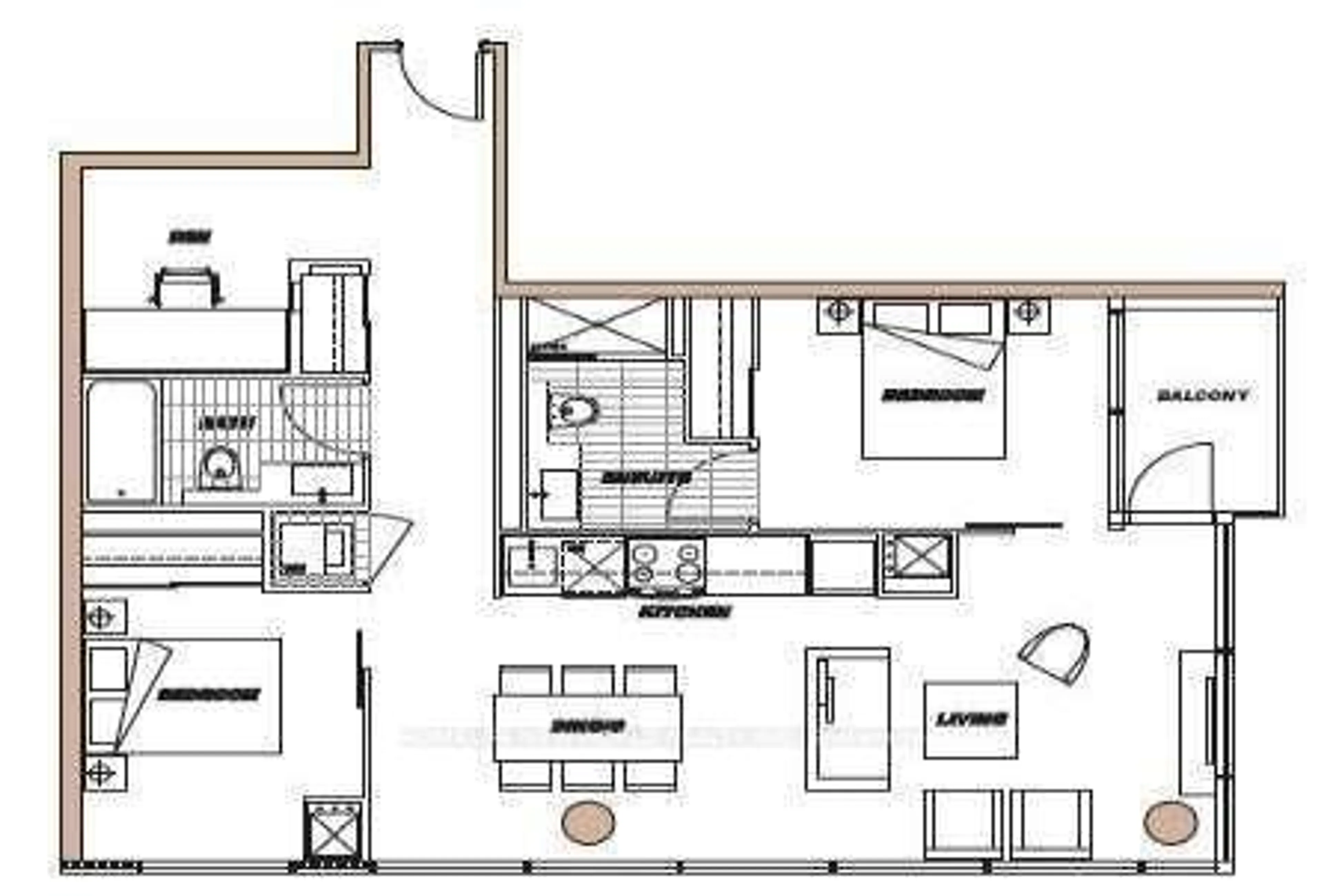 Floor plan for 25 Telegram Mews #5106, Toronto Ontario M5V 3Z1
