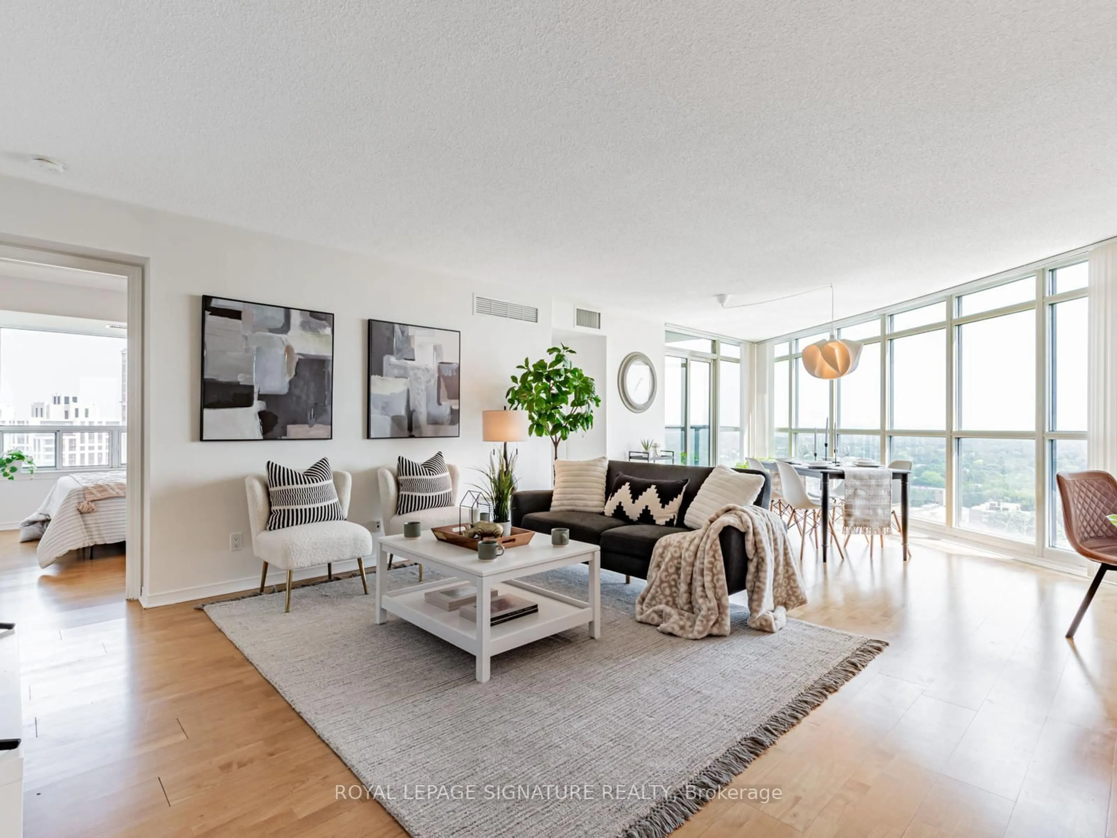 Living room with furniture, unknown for 30 Harrison Garden #2702, Toronto Ontario M2N 7A9