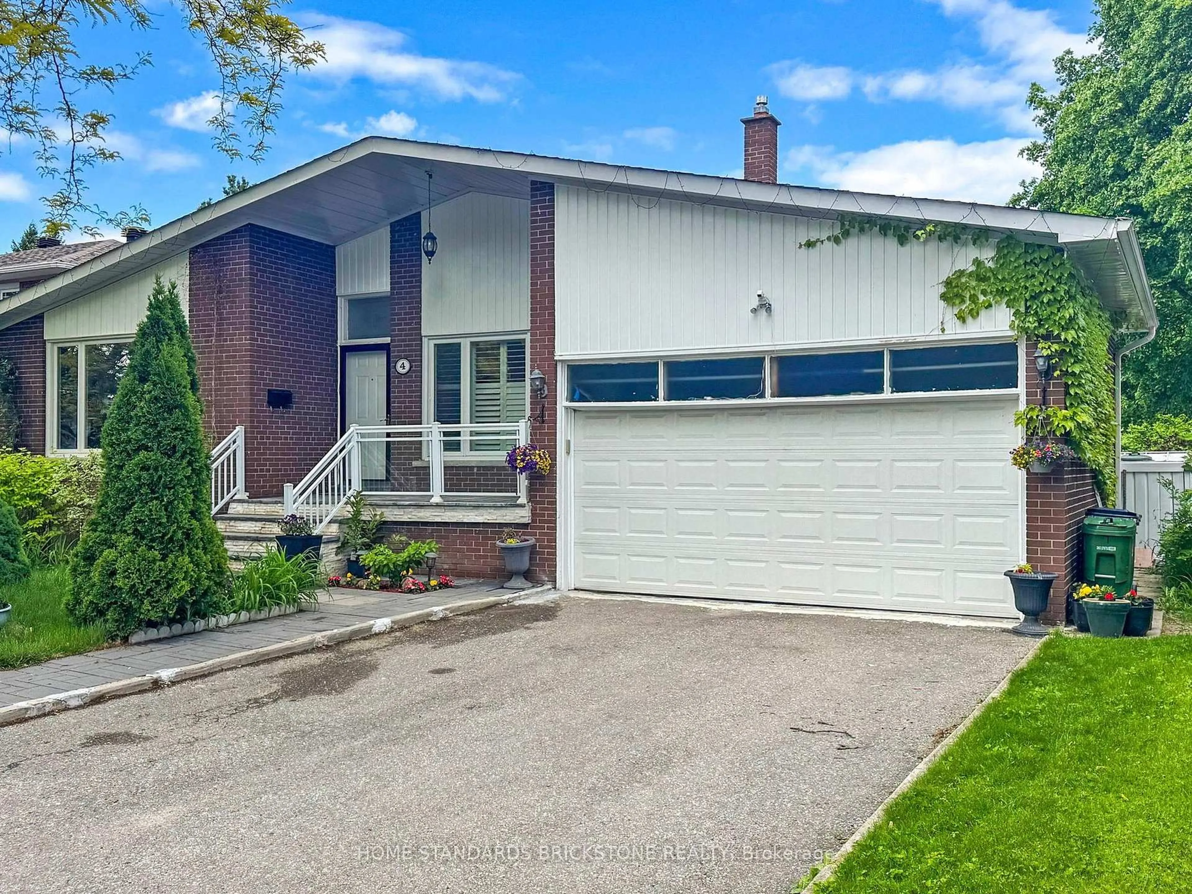 Home with vinyl exterior material, street for 4 Rockland Dr, Toronto Ontario M2M 2Y9