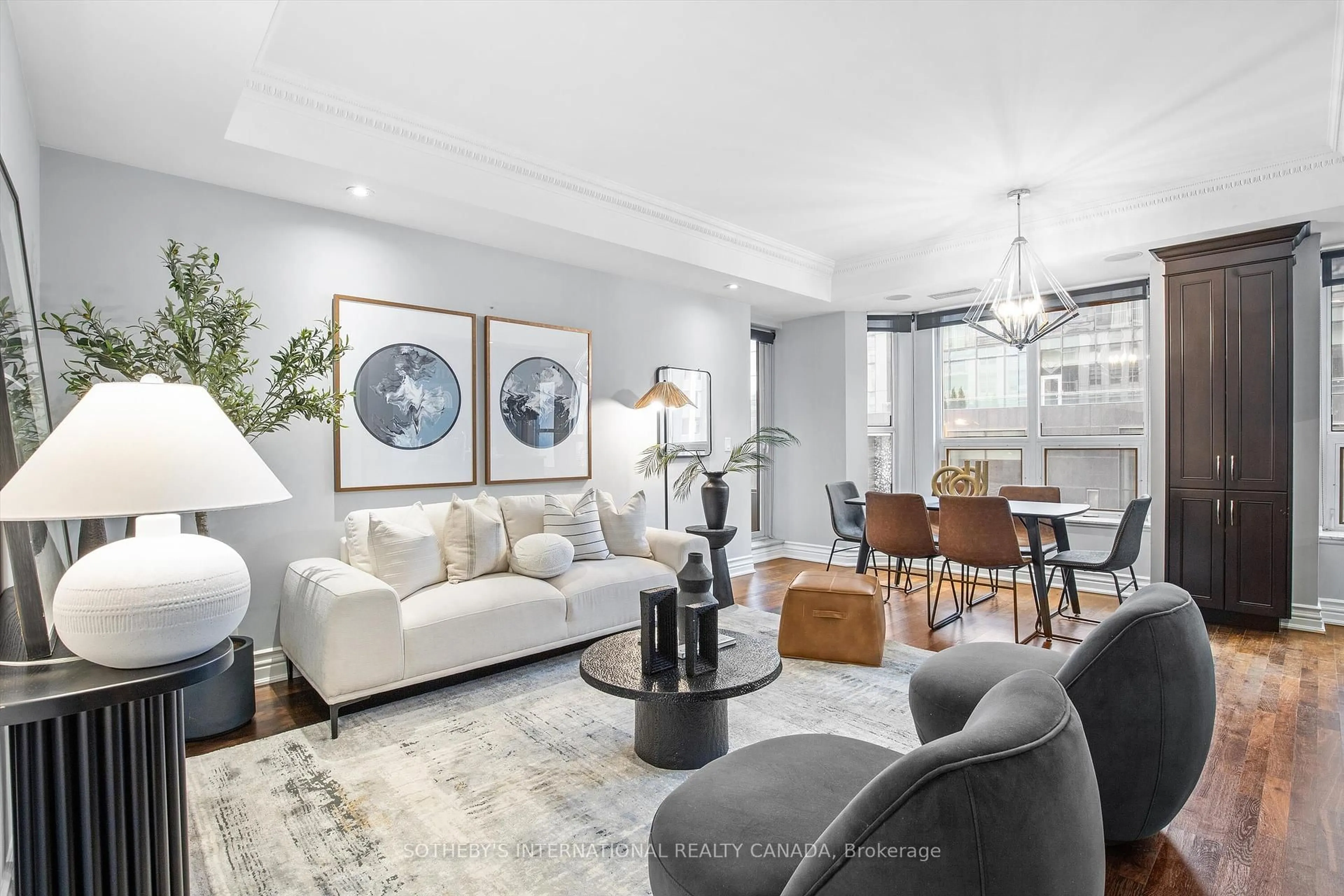 Living room with furniture, unknown for 68 Yorkville Ave #308, Toronto Ontario M5R 3V7