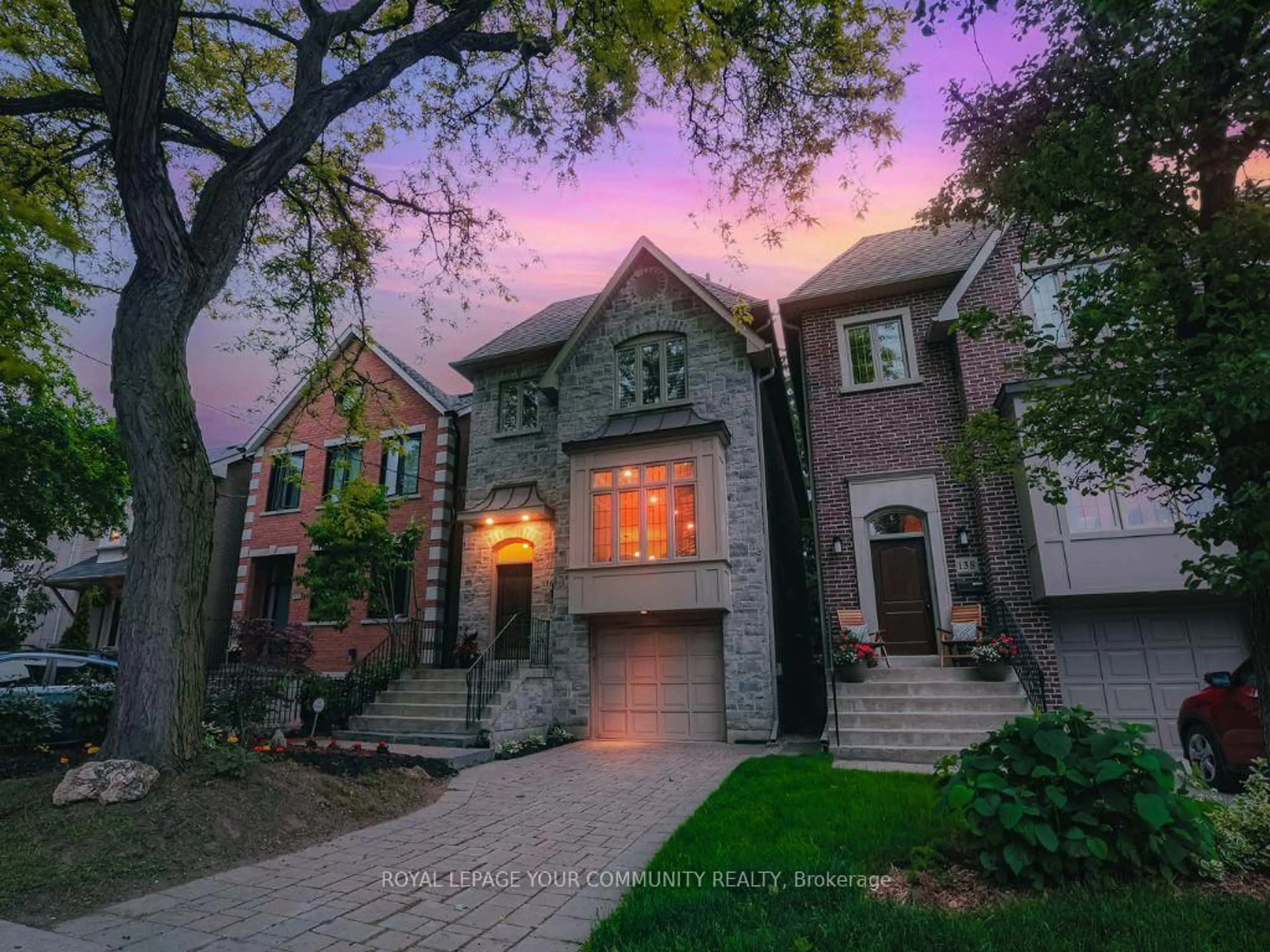 Home with brick exterior material, street for 136 Bowood Ave, Toronto Ontario M4N 1Y5