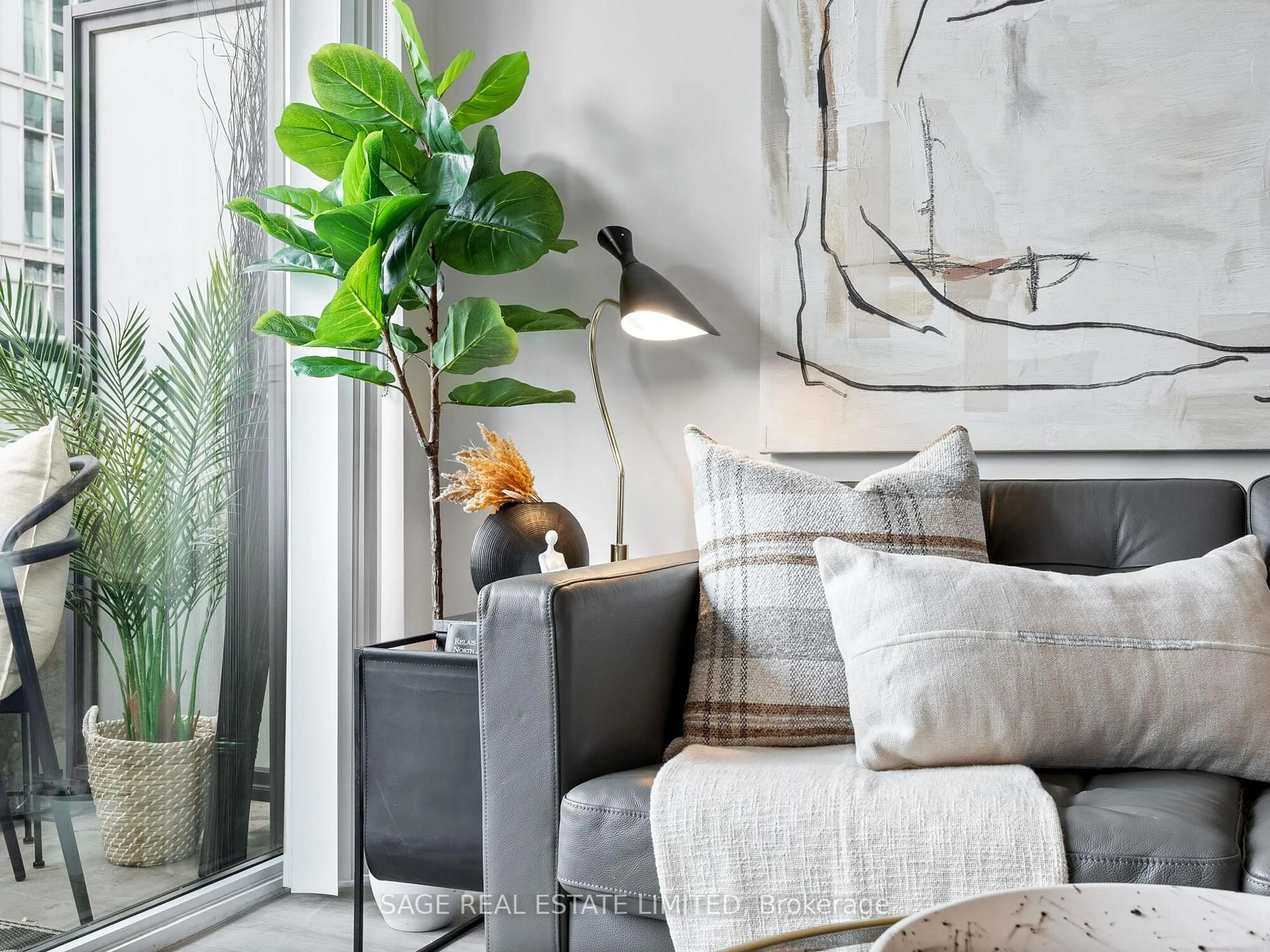 Living room with furniture, unknown for 36 Lisgar St #719W, Toronto Ontario M6J 0C7