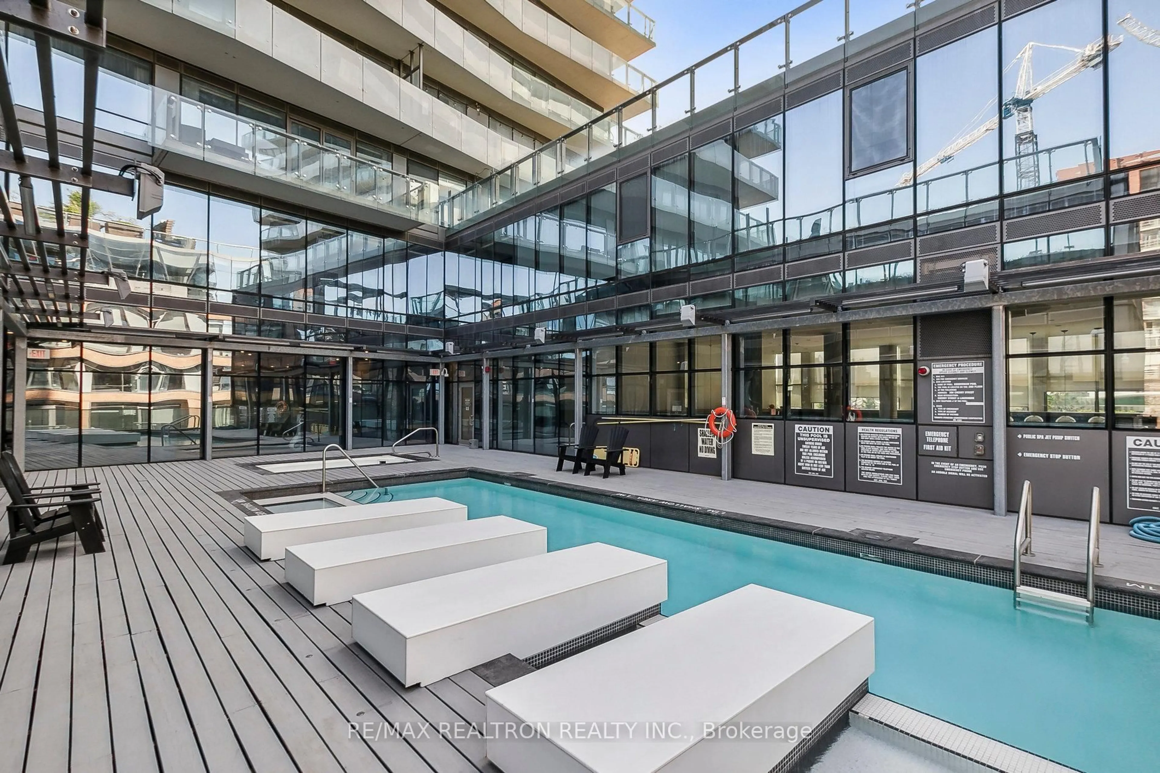 Pool for 390 Cherry St #2107, Toronto Ontario M5A 0E2