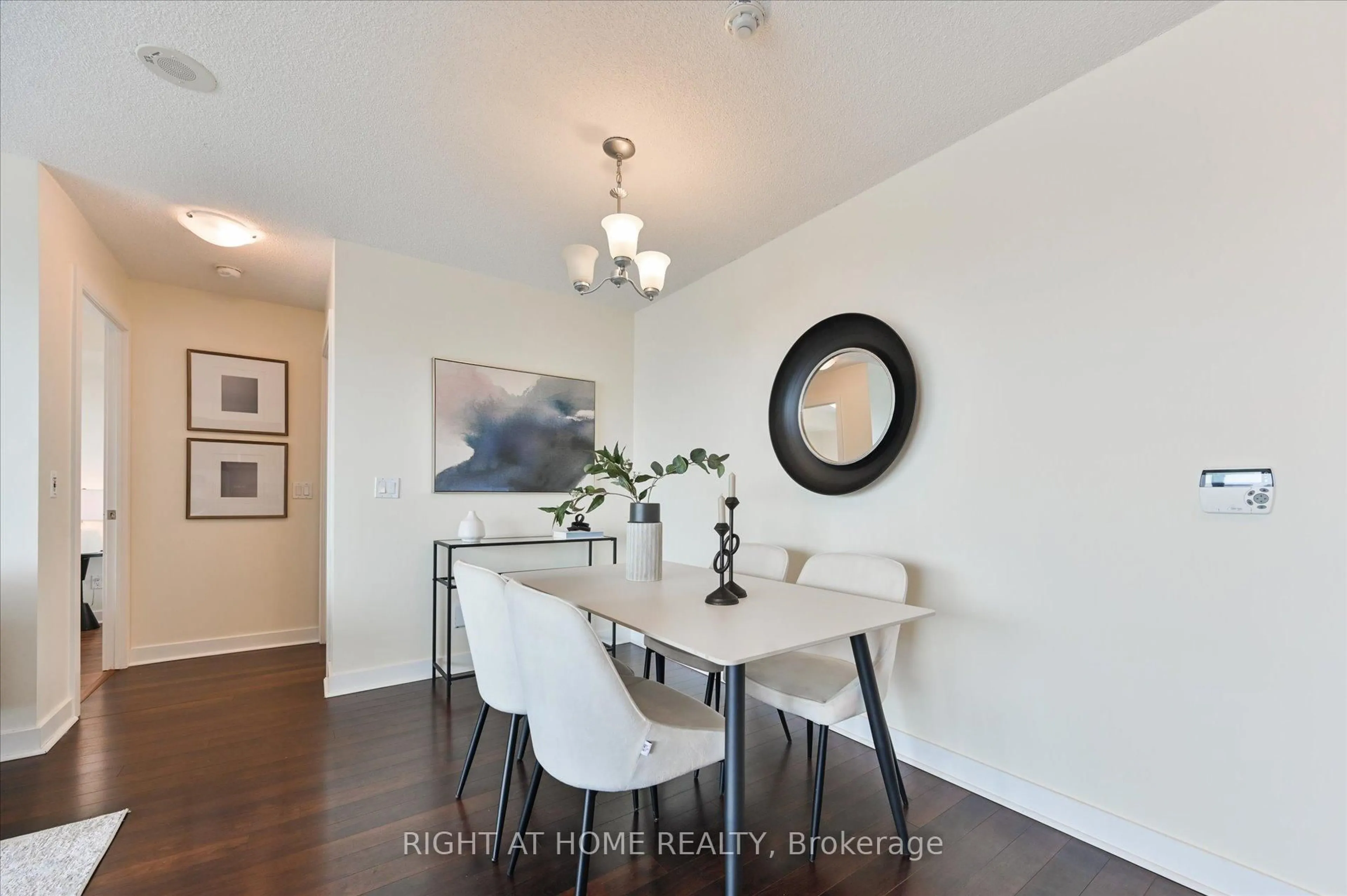 Dining room, wood/laminate floor for 100 Western Battery Rd #806, Toronto Ontario M6K 3S2