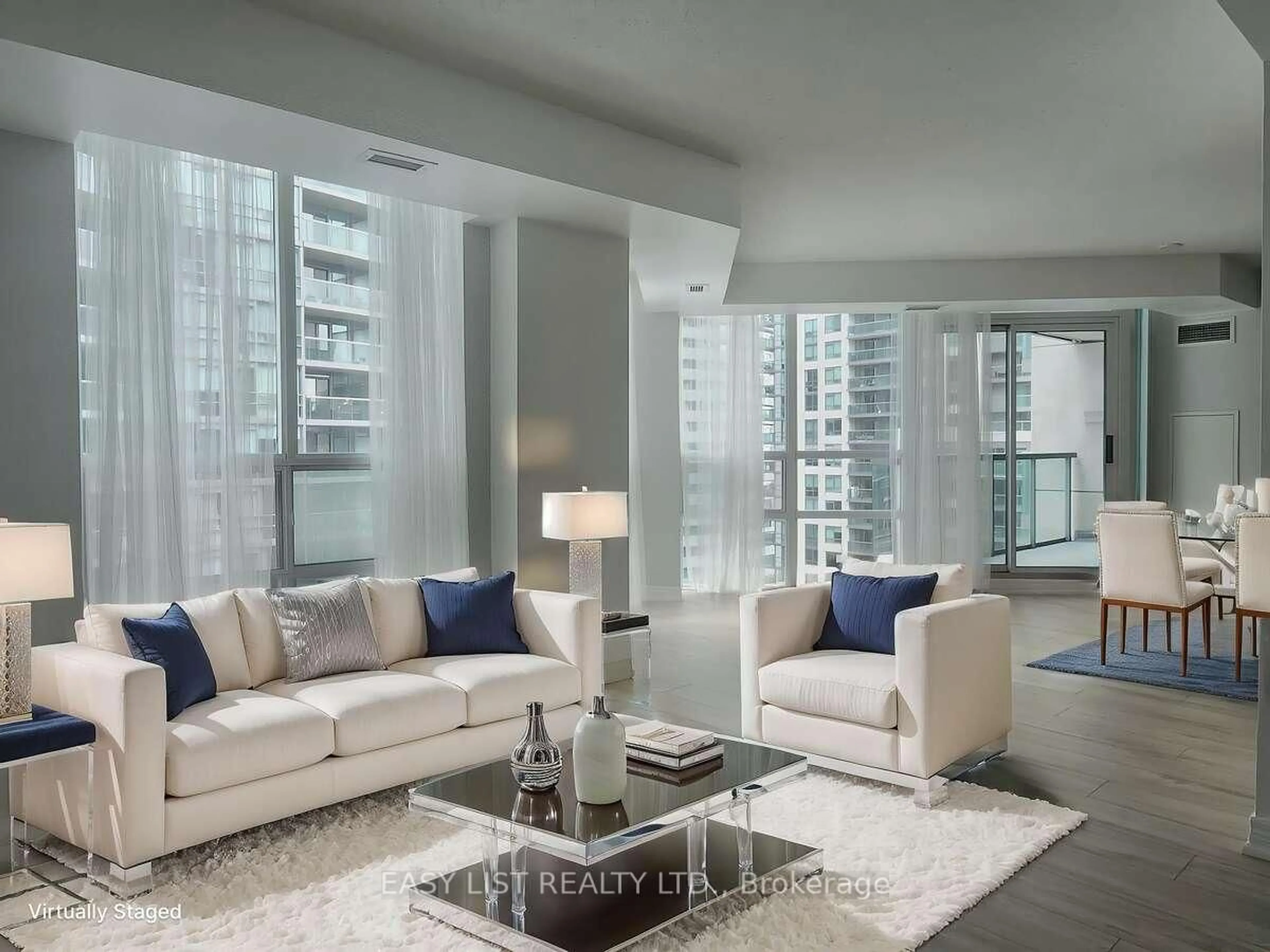 Living room with furniture, unknown for 51 Lower Simcoe St #1501, Toronto Ontario M5J 3A2