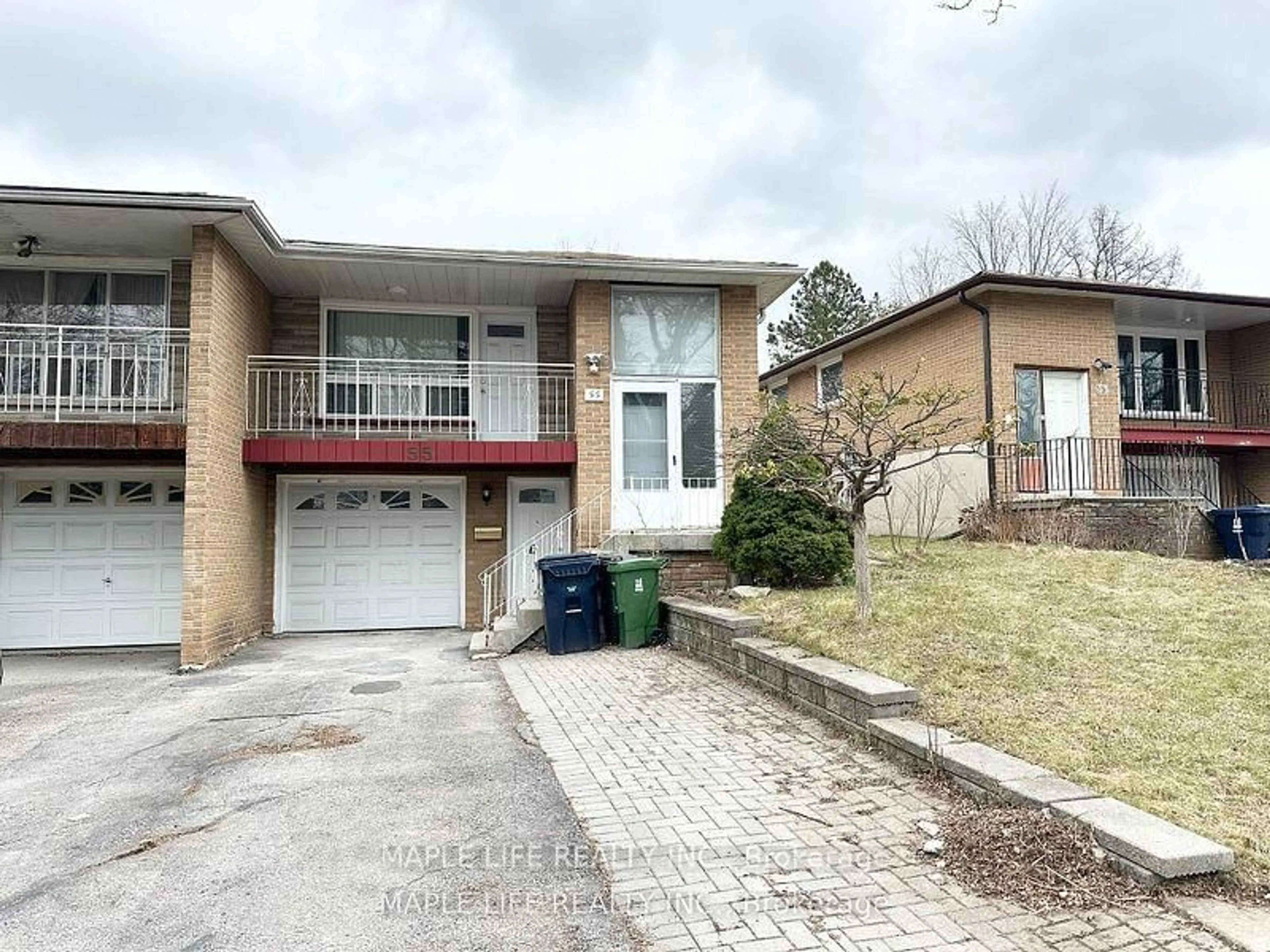Home with brick exterior material, street for 55 James Gray Dr, Toronto Ontario M2H 1N8