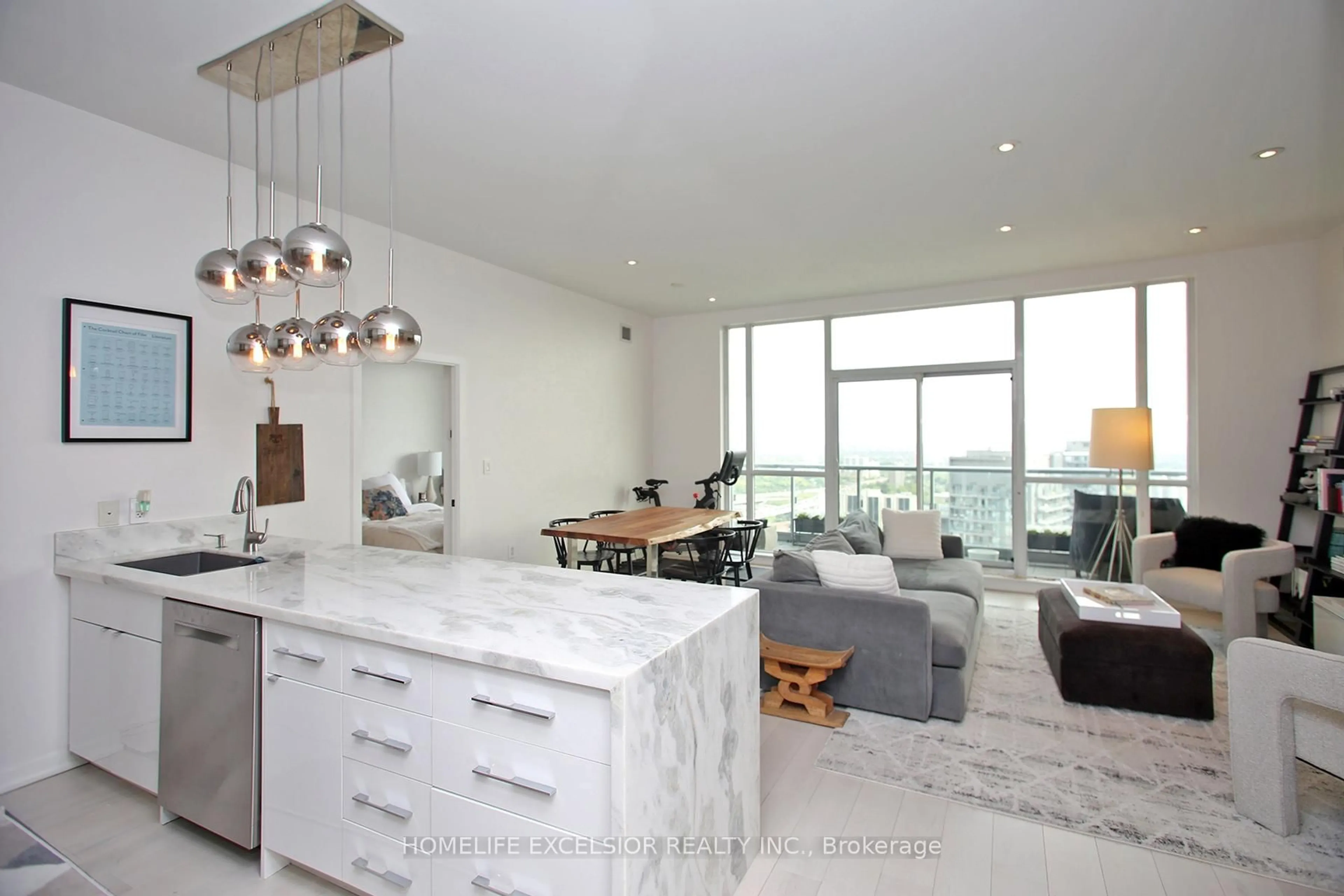Open concept kitchen, unknown for 70 Forest Manor Rd #3603, Toronto Ontario M2J 0A9