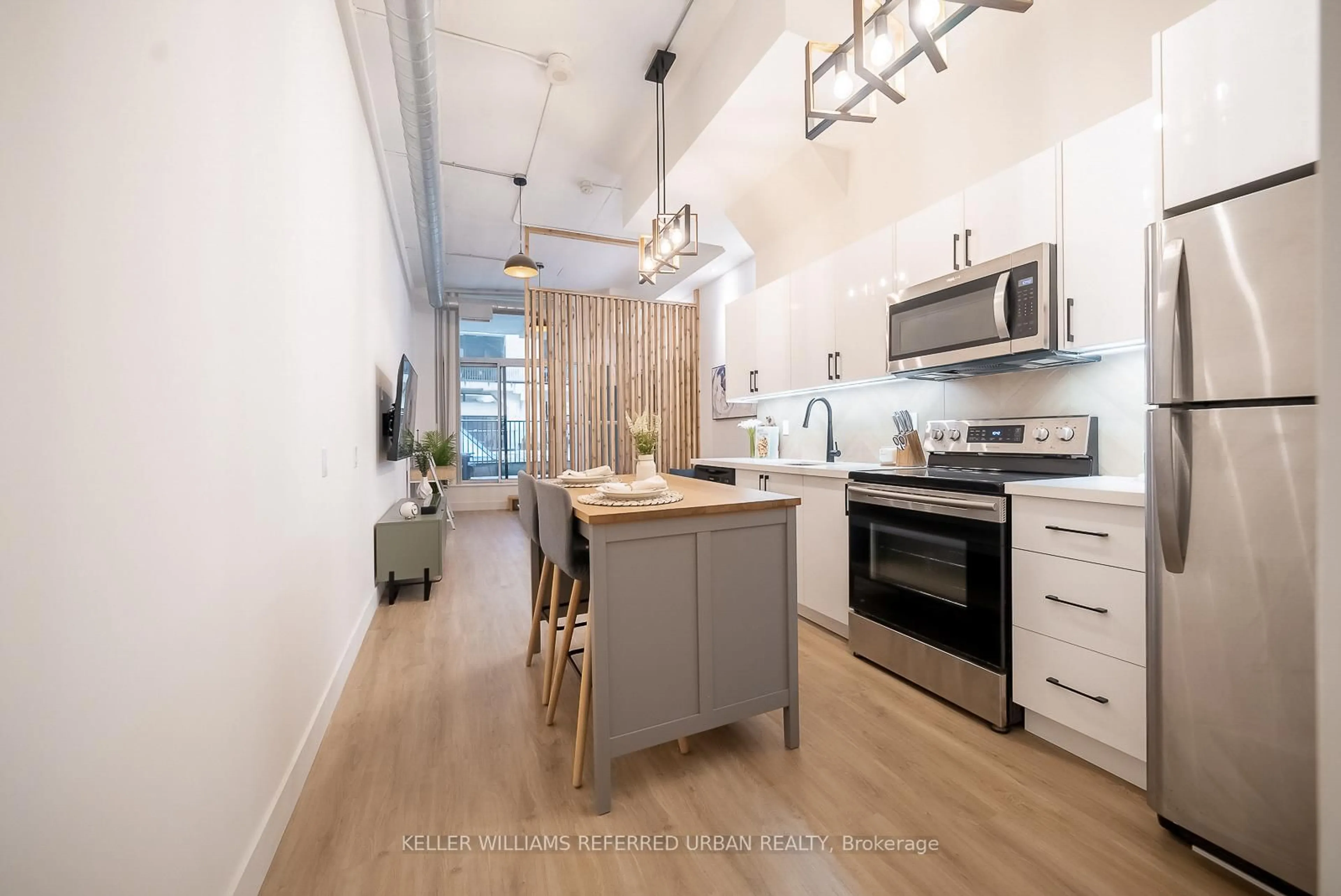 Open concept kitchen, unknown for 155 Dalhousie St #633, Toronto Ontario M5B 2P7