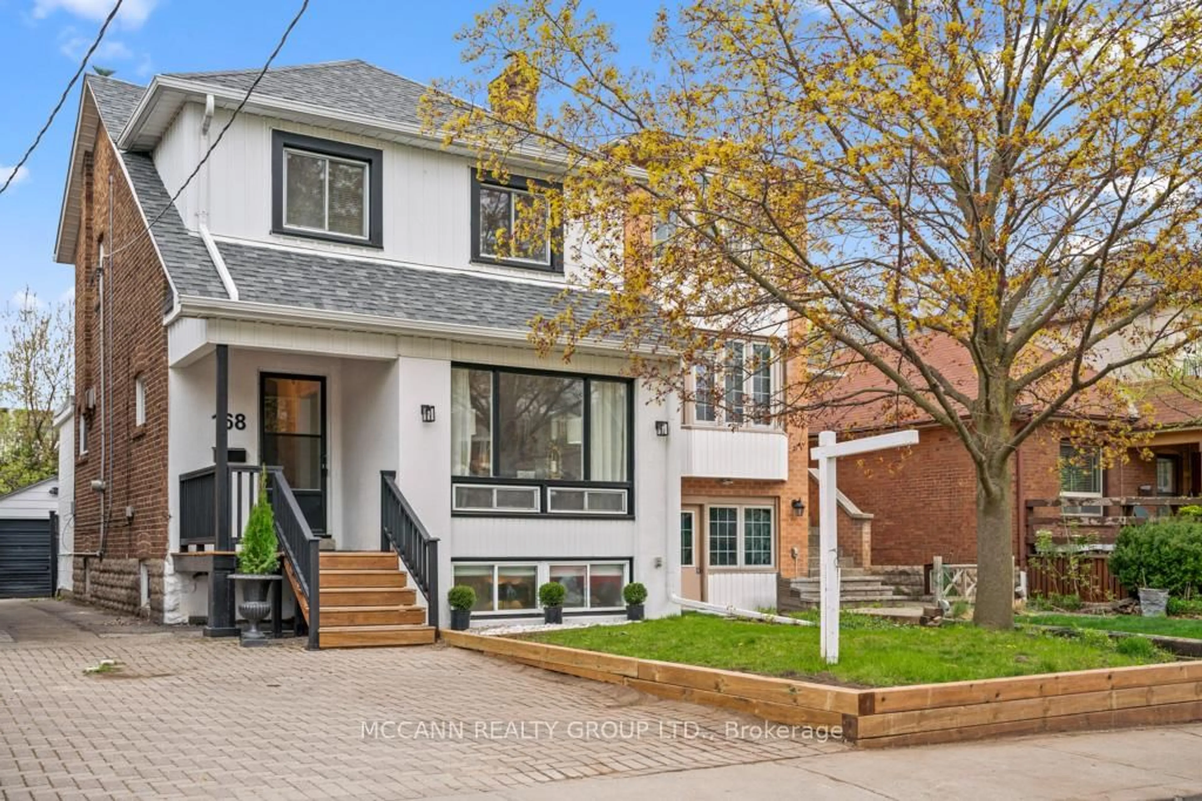 Home with brick exterior material, street for 168 Roslin Ave, Toronto Ontario M4N 1Z6