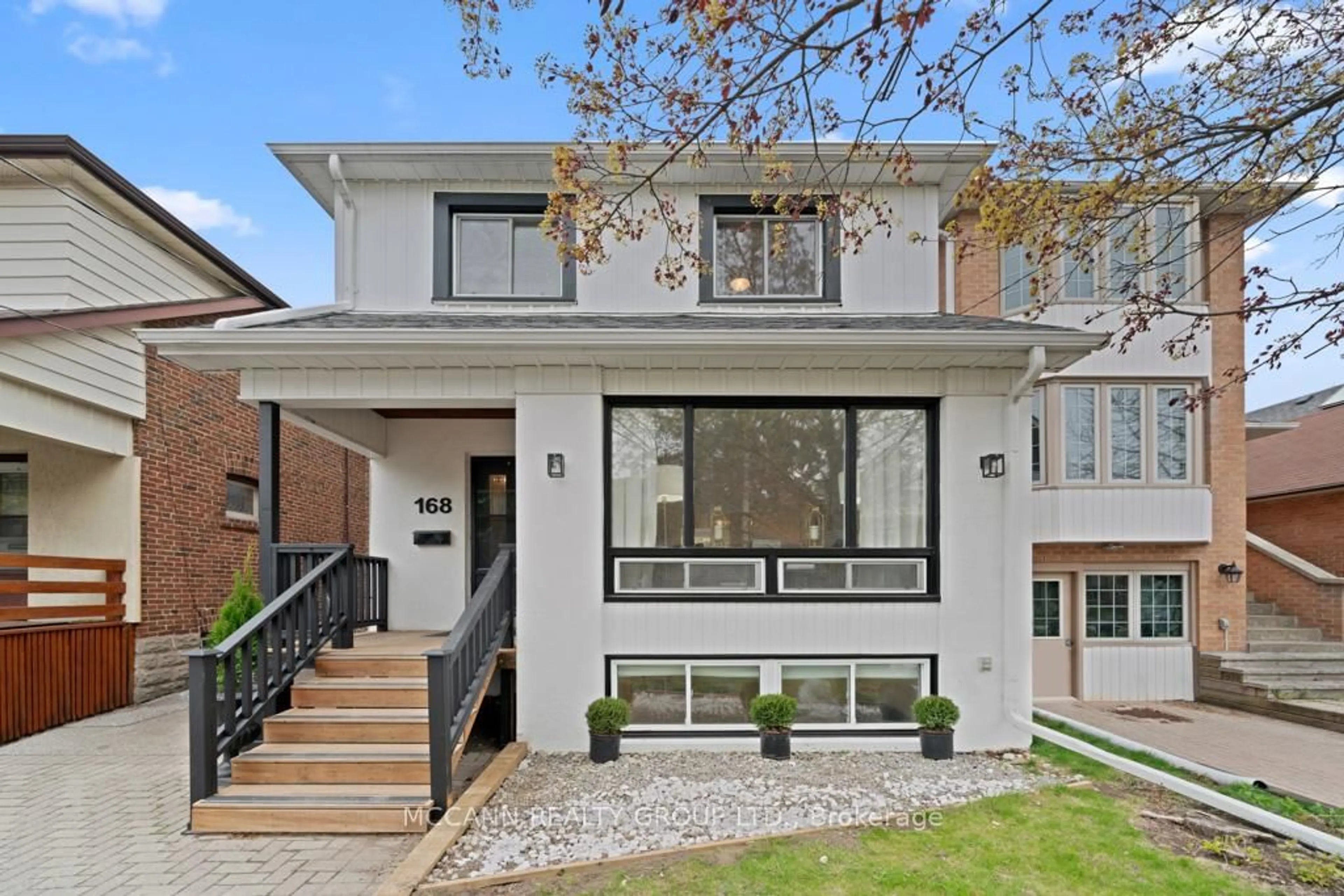 Home with brick exterior material, street for 168 Roslin Ave, Toronto Ontario M4N 1Z6