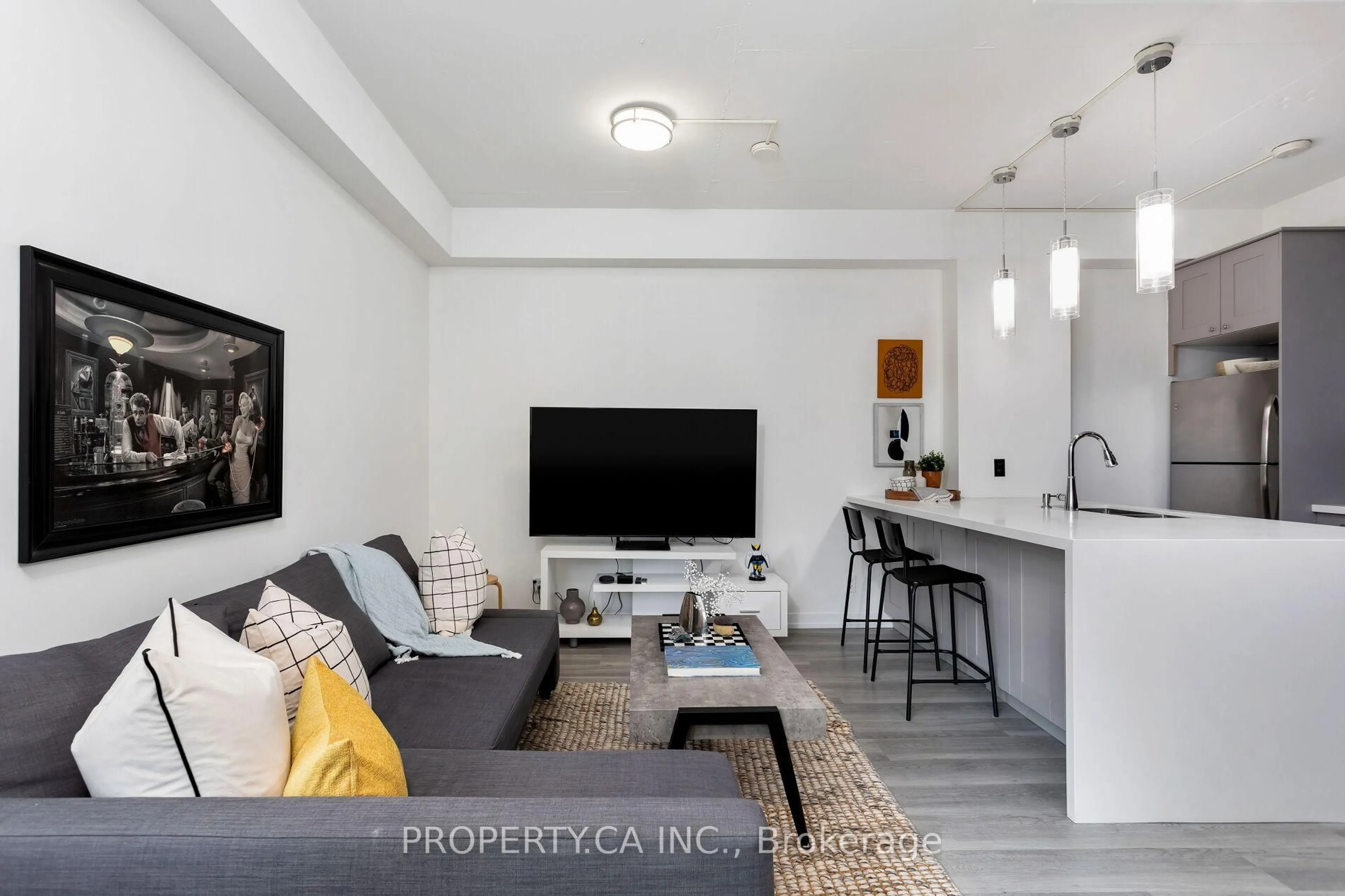 Living room with furniture, unknown for 127 Queen St #1002, Toronto Ontario M5C 1S3