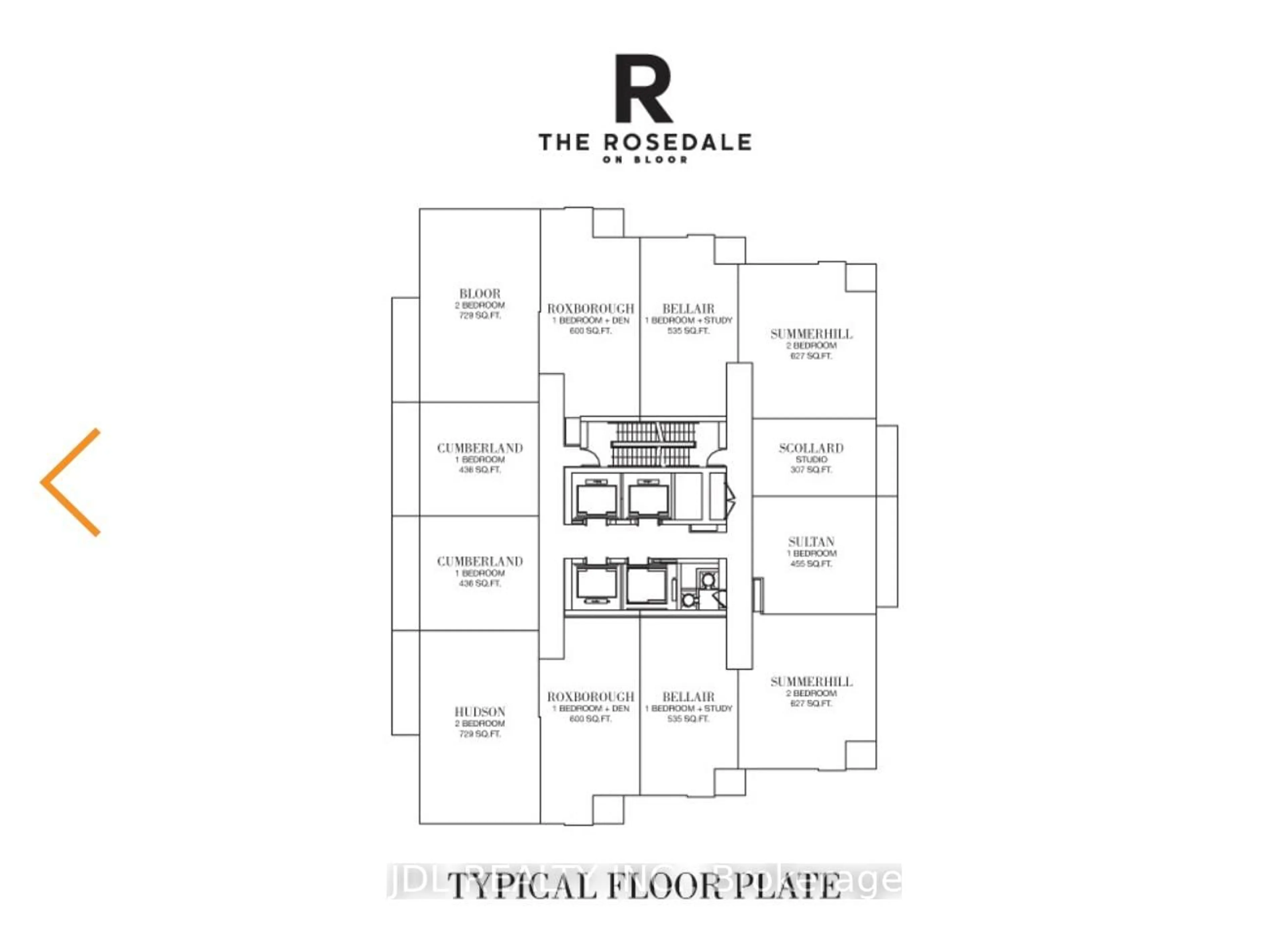 Floor plan for 395 Bloor St #3910, Toronto Ontario M4W 1H7