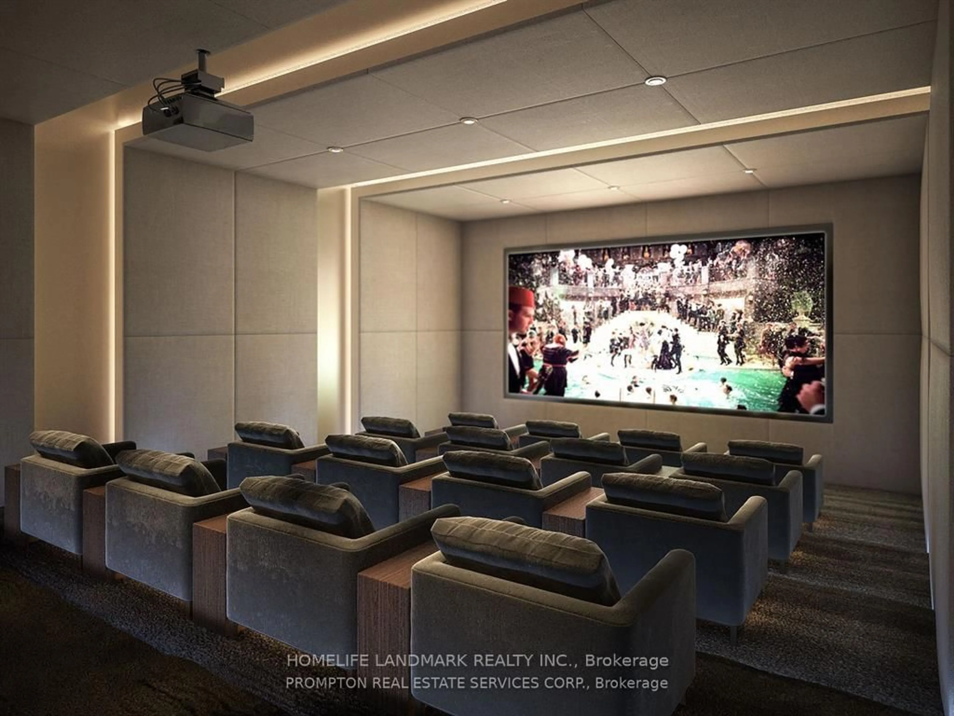 Home theater for 17 Bathurst St #3703, Toronto Ontario M5V 0N1