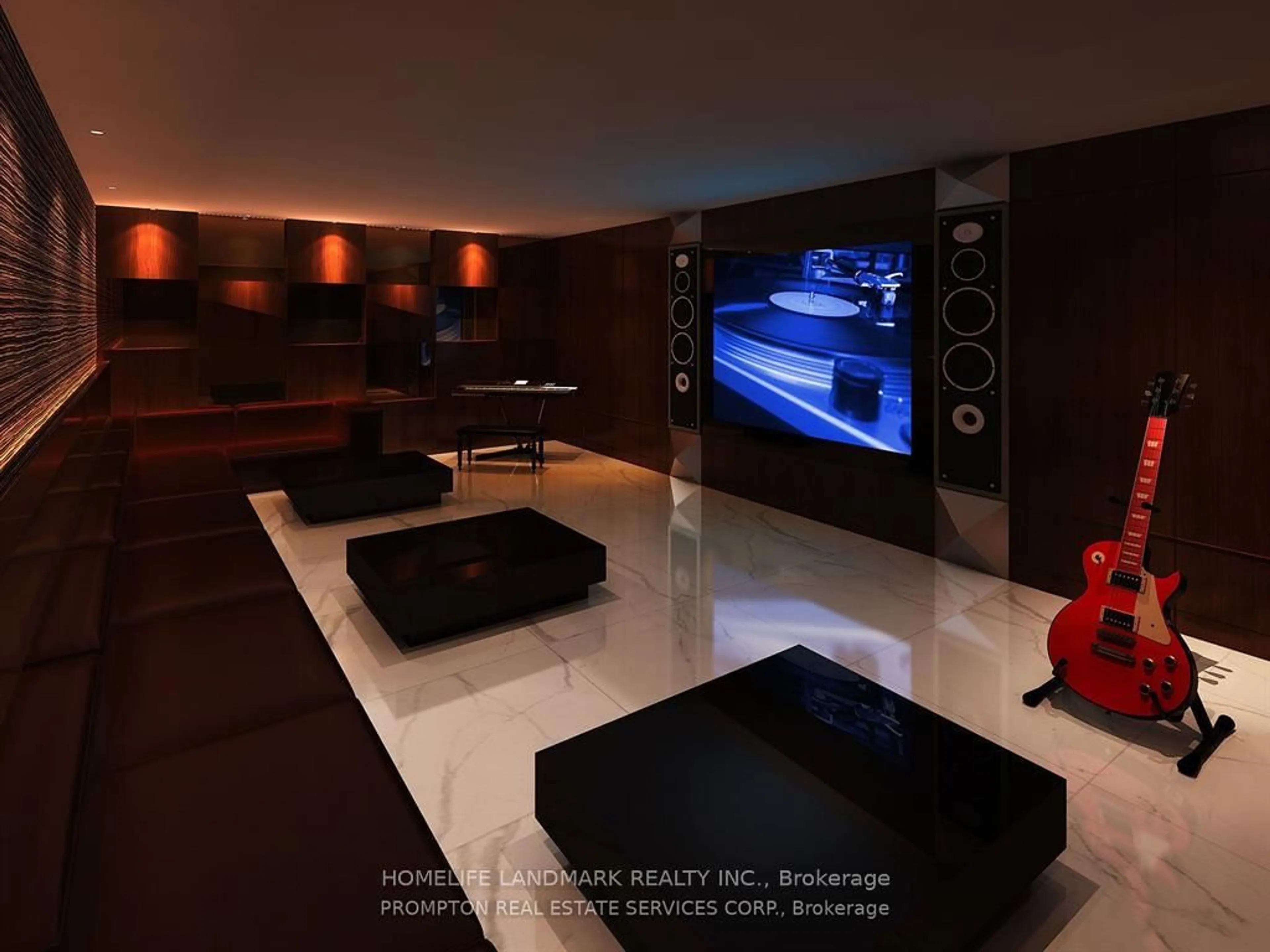 Home theater for 17 Bathurst St #3703, Toronto Ontario M5V 0N1
