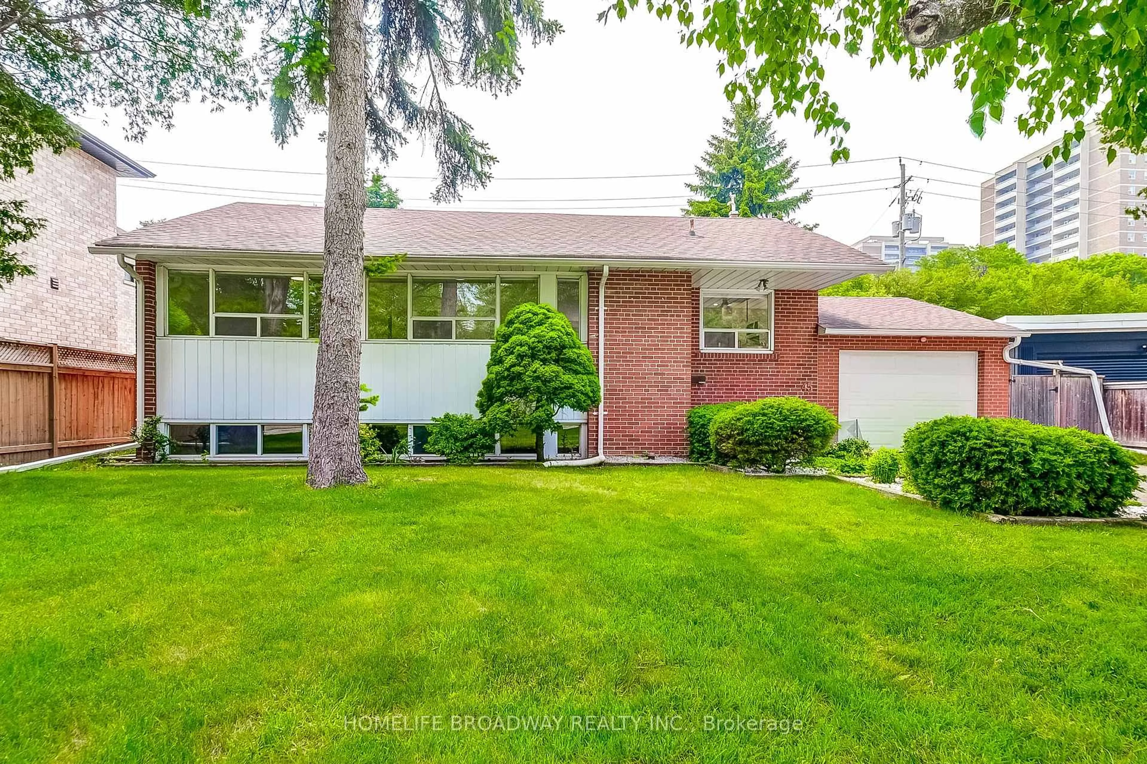 Home with brick exterior material, street for 45 Hurlingham Cres, Toronto Ontario M3B 2P9
