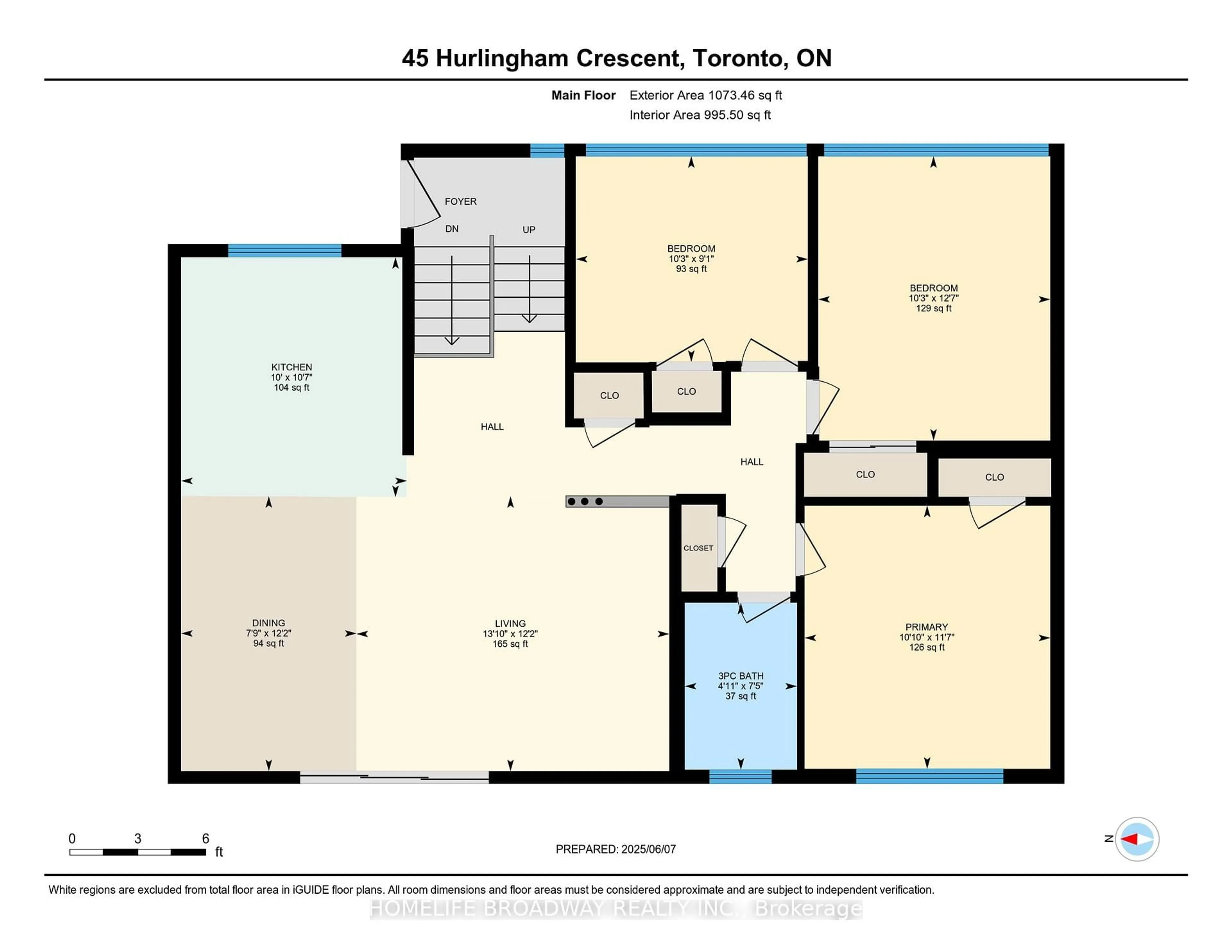 Floor plan for 45 Hurlingham Cres, Toronto Ontario M3B 2P9