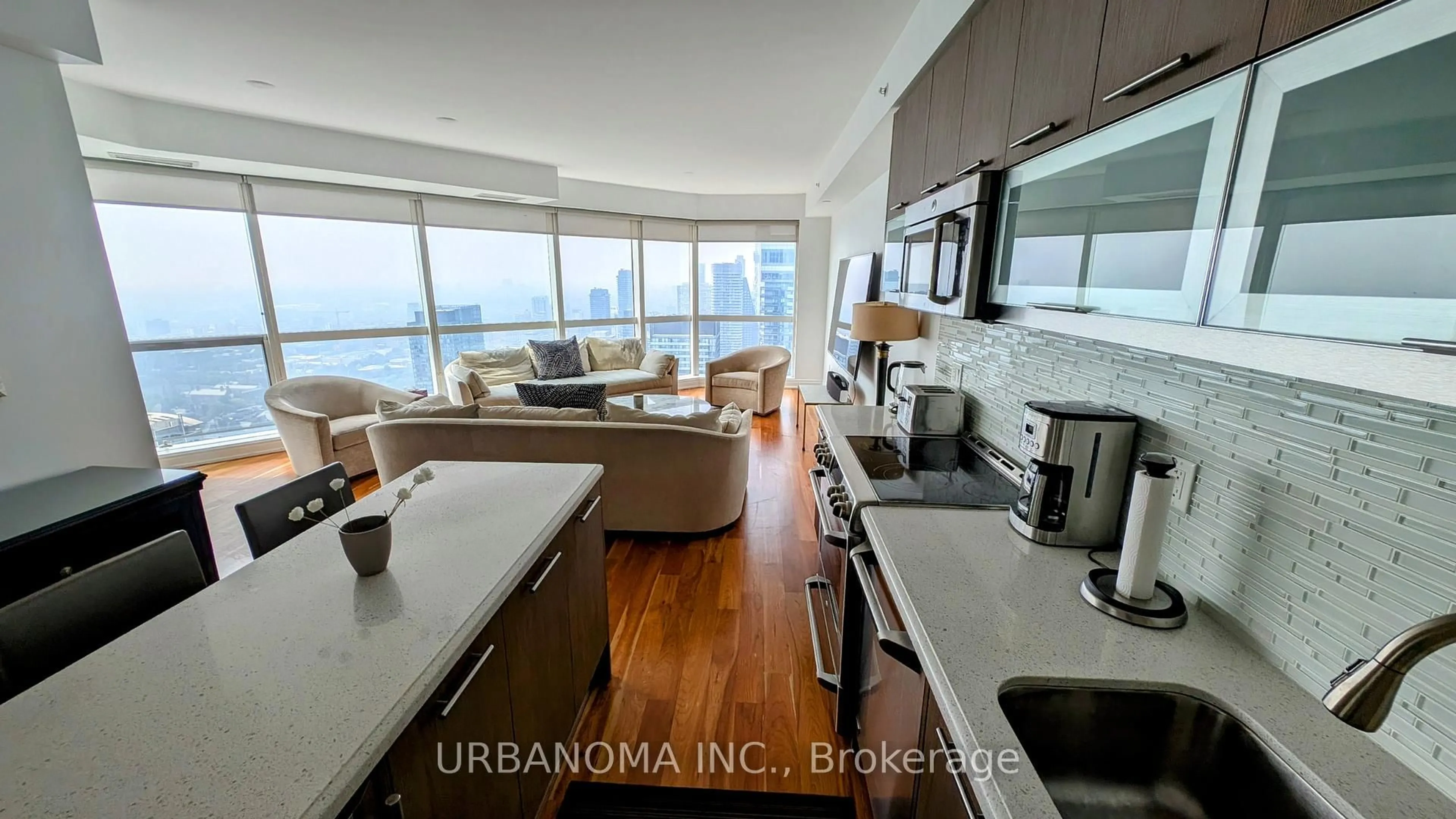 Open concept kitchen, unknown for 388 Yonge St #6116, Toronto Ontario M5B 0A4