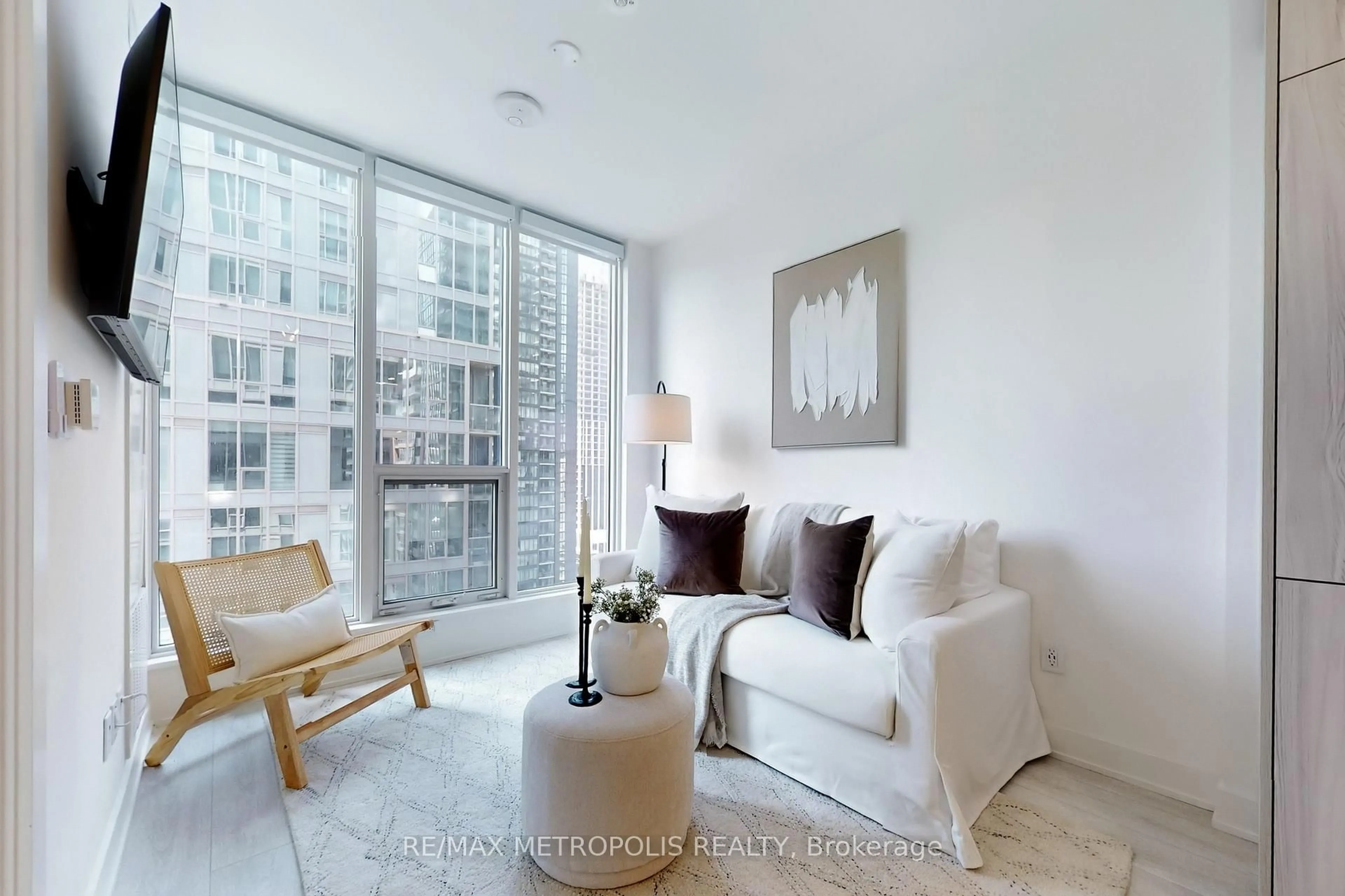 Living room with furniture, unknown for 15 Mercer St #1803, Toronto Ontario M5V 1H2