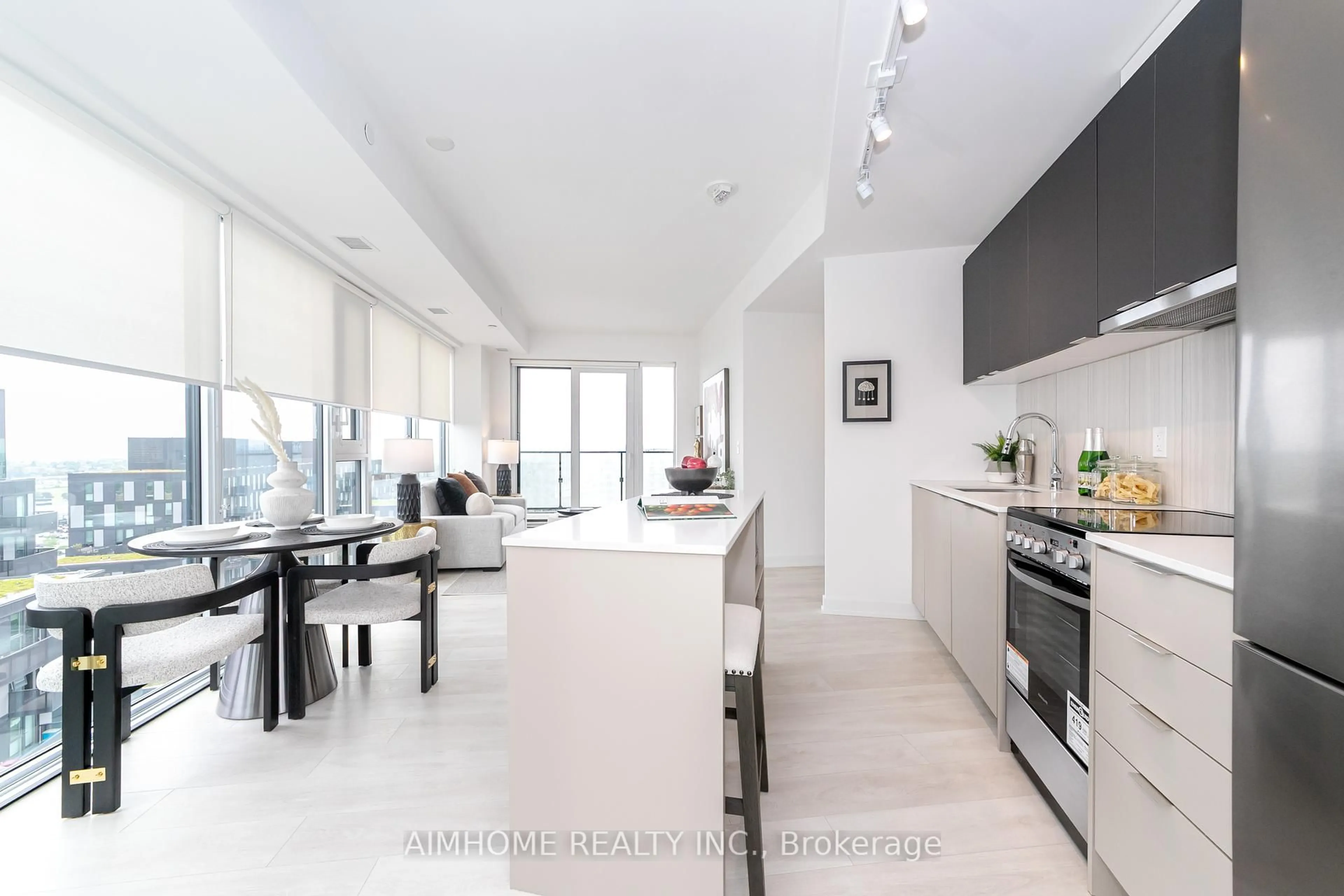 Contemporary kitchen, unknown for 8 Tippett Rd #1510, Toronto Ontario M3H 0E7