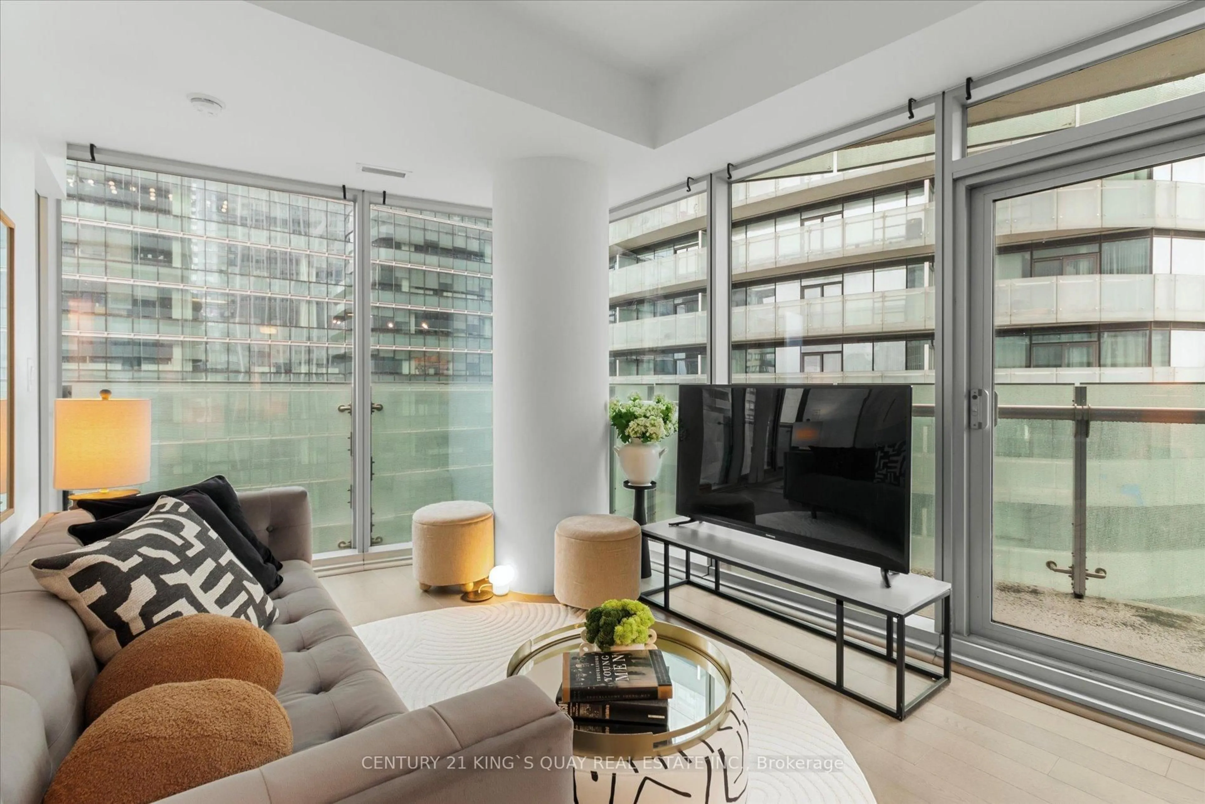 Living room with furniture, unknown for 12 York St #2410, Toronto Ontario M5J 0A9