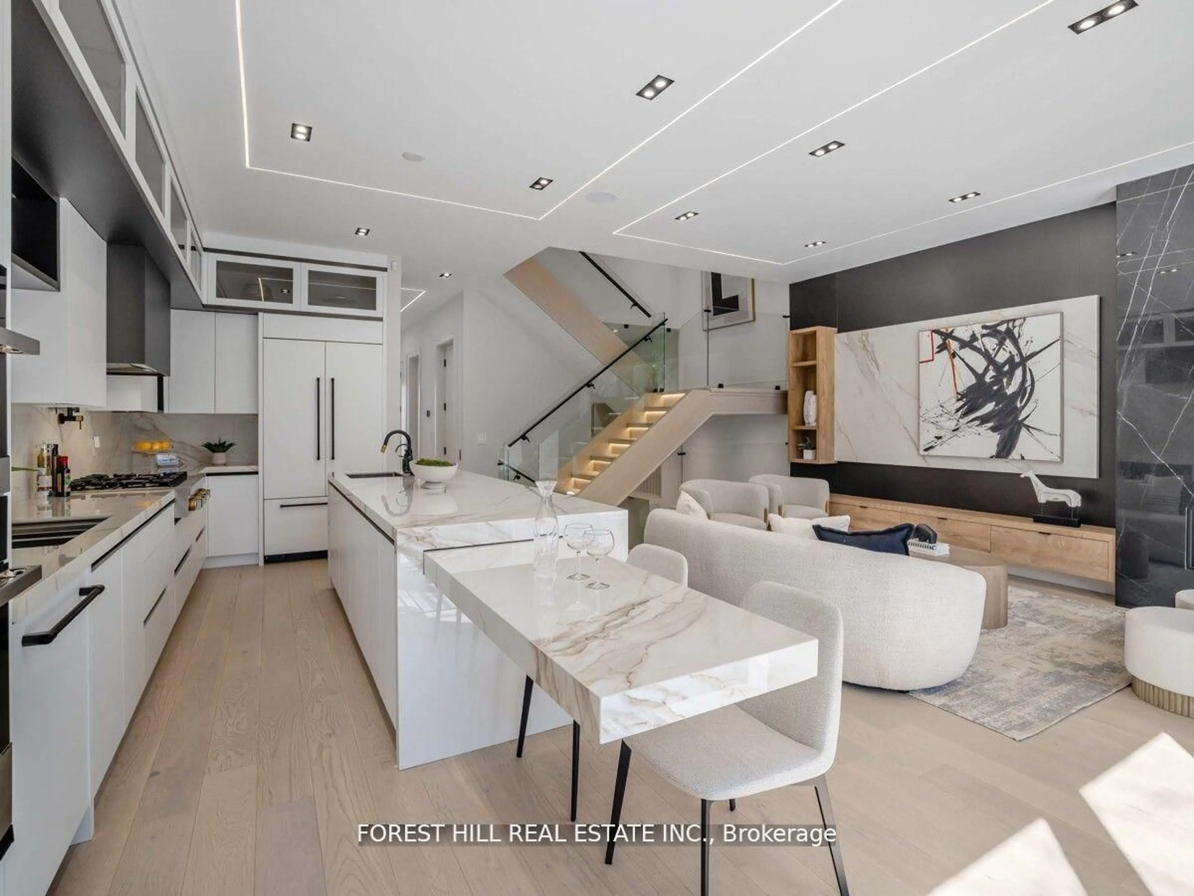 Contemporary kitchen, ceramic/tile floor for 151 Dewbourne Ave, Toronto Ontario M6C 1Z1