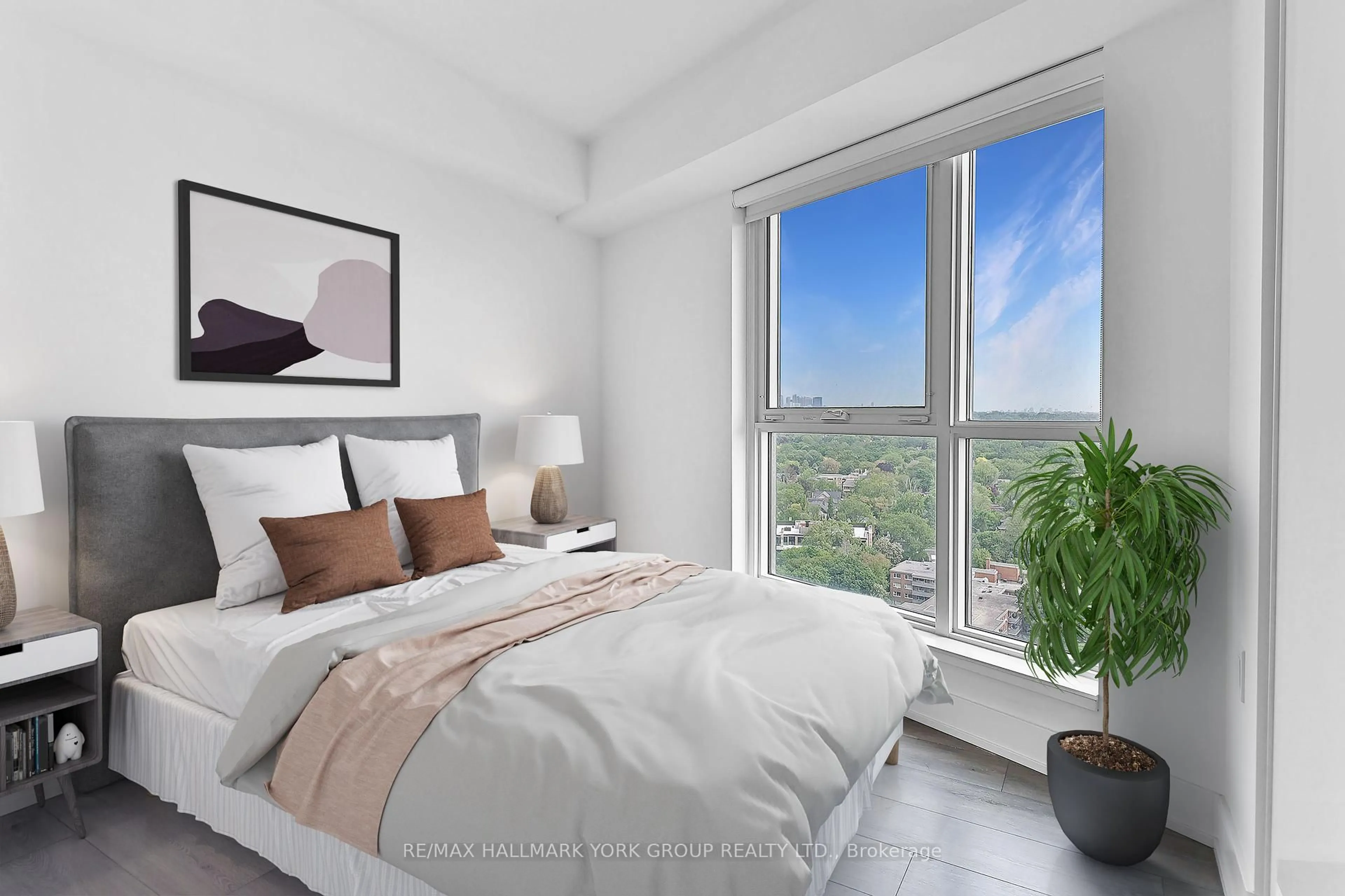 Bedroom with bed, unknown for 585 Bloor St #2017, Toronto Ontario M6G 1K5