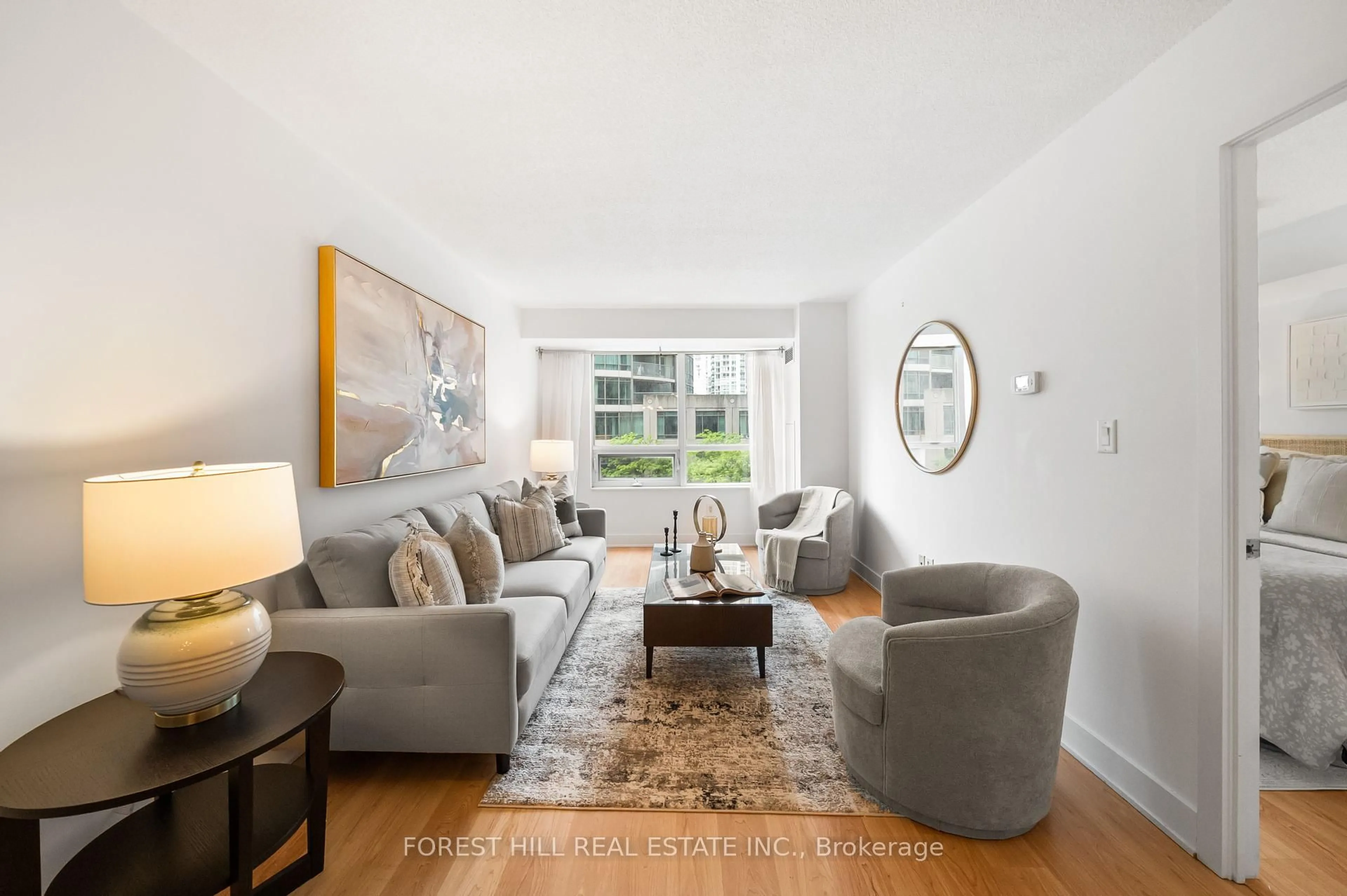 Living room with furniture, unknown for 20 Blue Jays Way #318, Toronto Ontario M5V 3W6