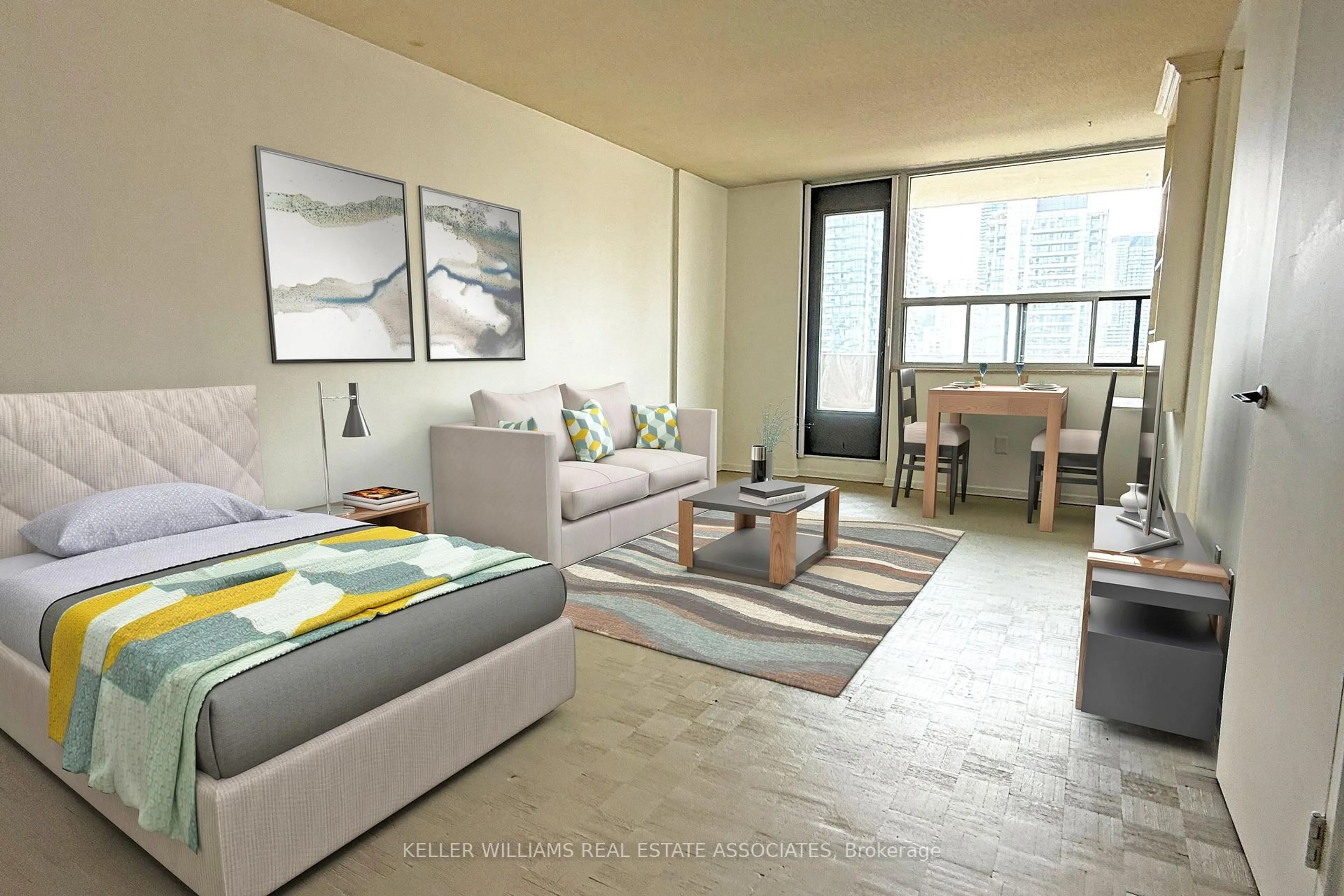 Living room with furniture, unknown for 40 Homewood Ave #1711, Toronto Ontario M4Y 2K2