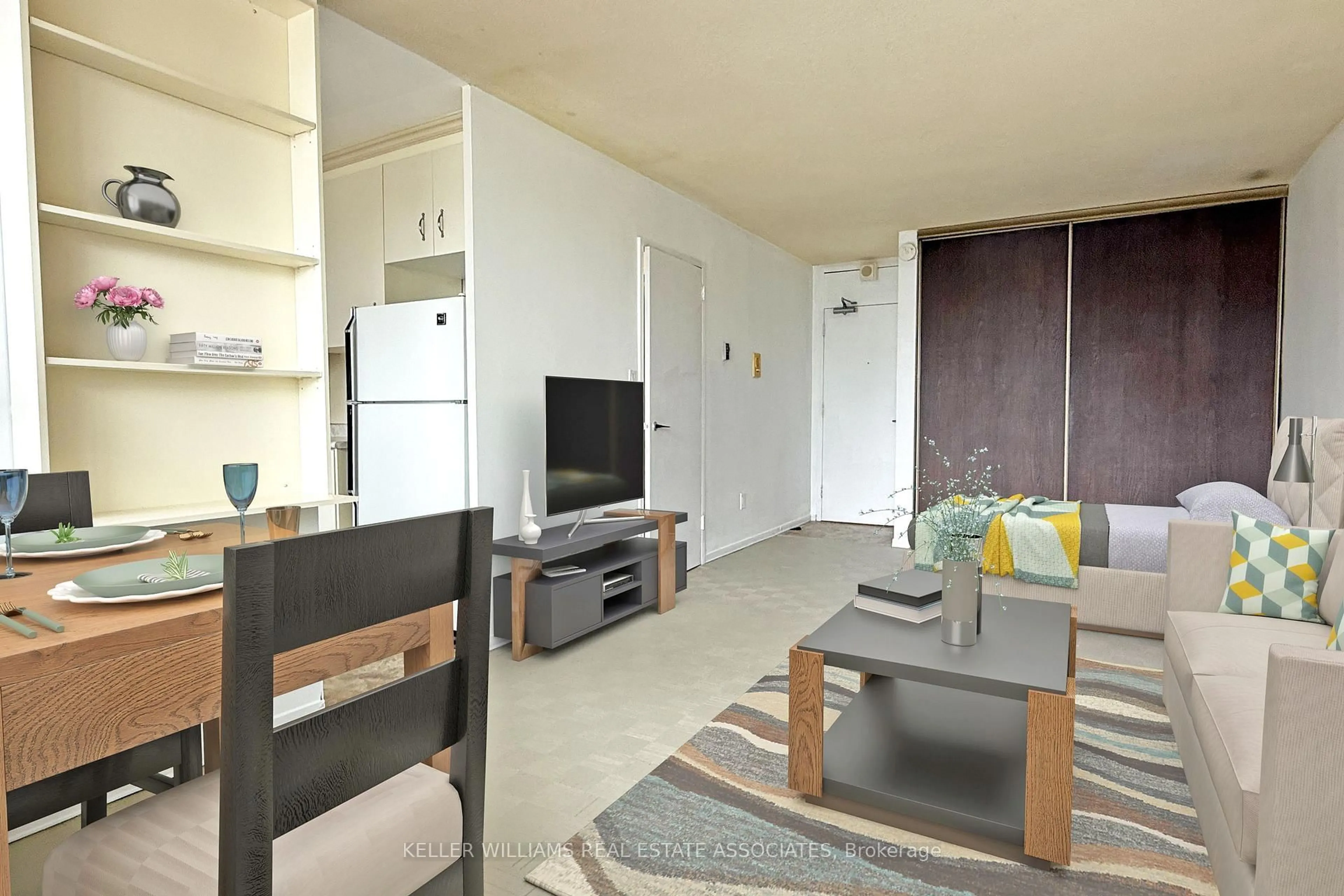 Living room with furniture, unknown for 40 Homewood Ave #1711, Toronto Ontario M4Y 2K2