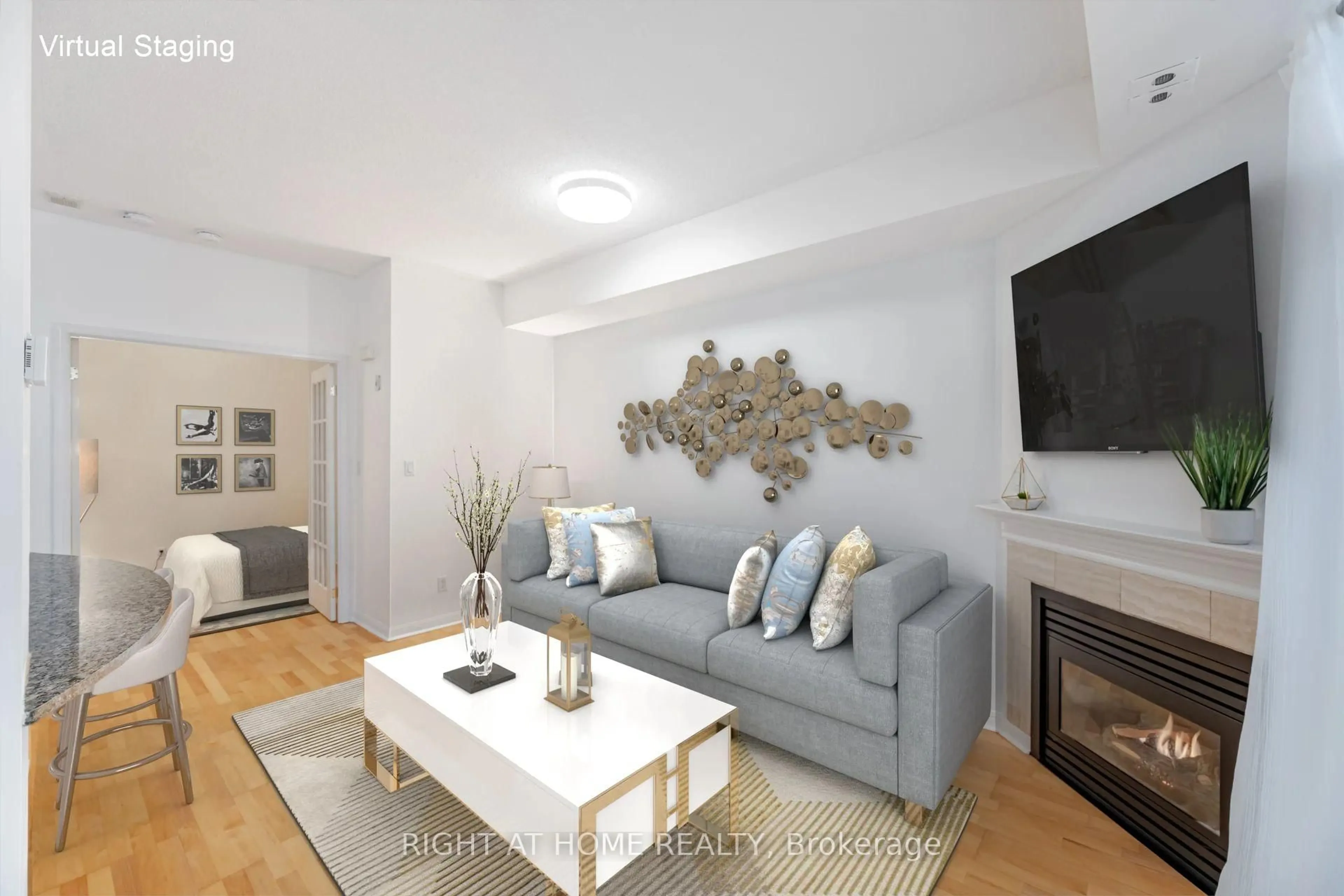 Living room with furniture, unknown for 28 Stadium Rd #161, Toronto Ontario M5V 3P4