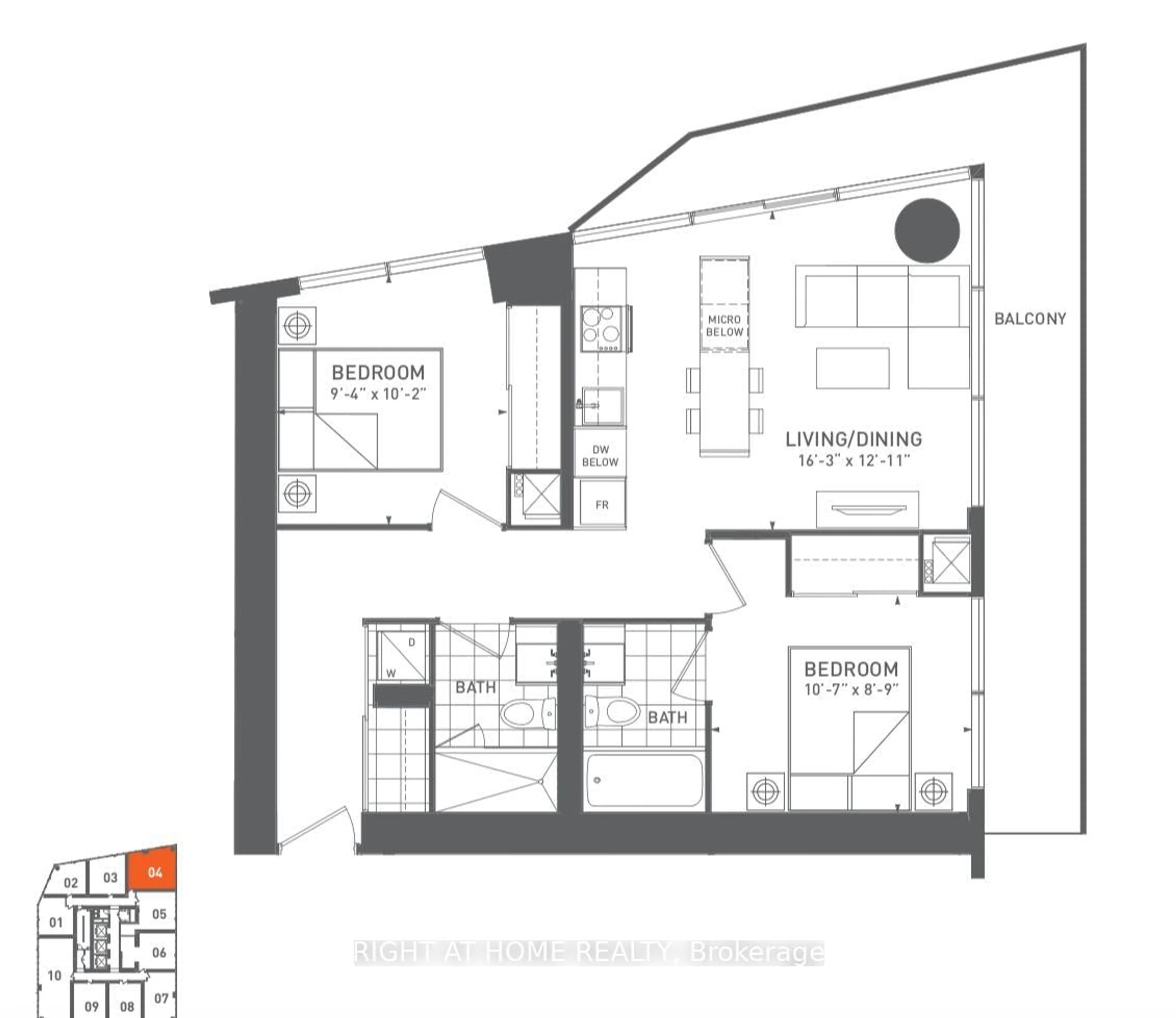 Floor plan for 88 Harbour St #4904, Toronto Ontario M5J 1B7