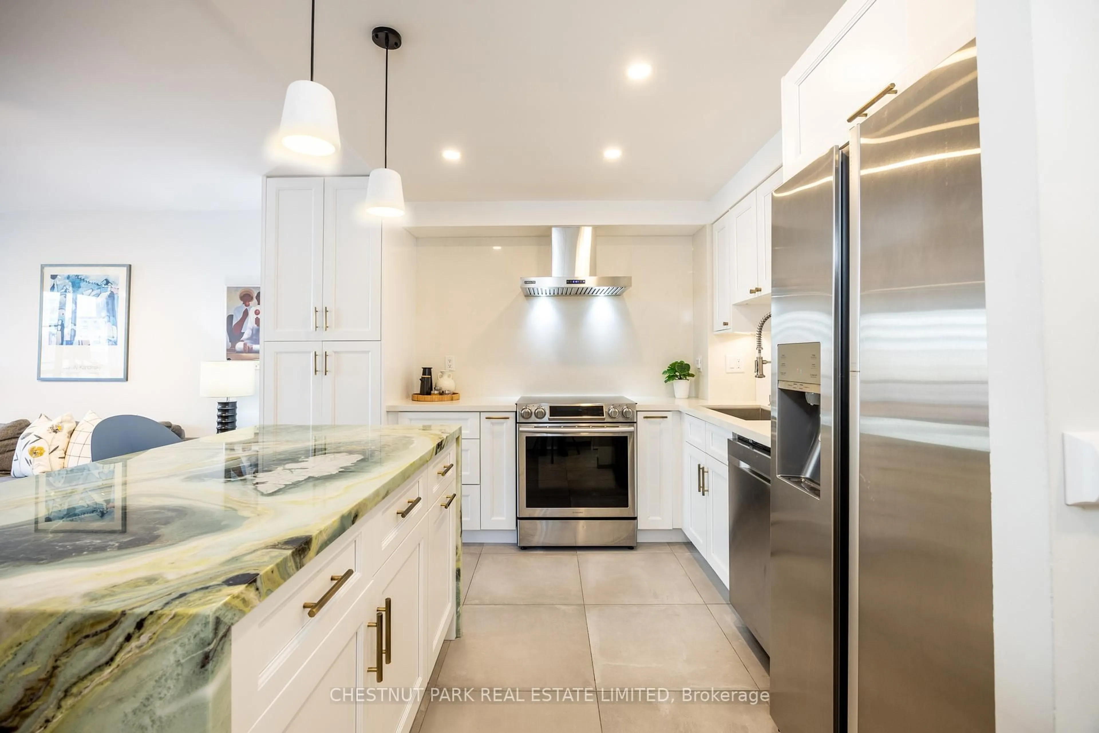Contemporary kitchen, ceramic/tile floor for 95 Prince Arthur Ave #522, Toronto Ontario M5R 3P6
