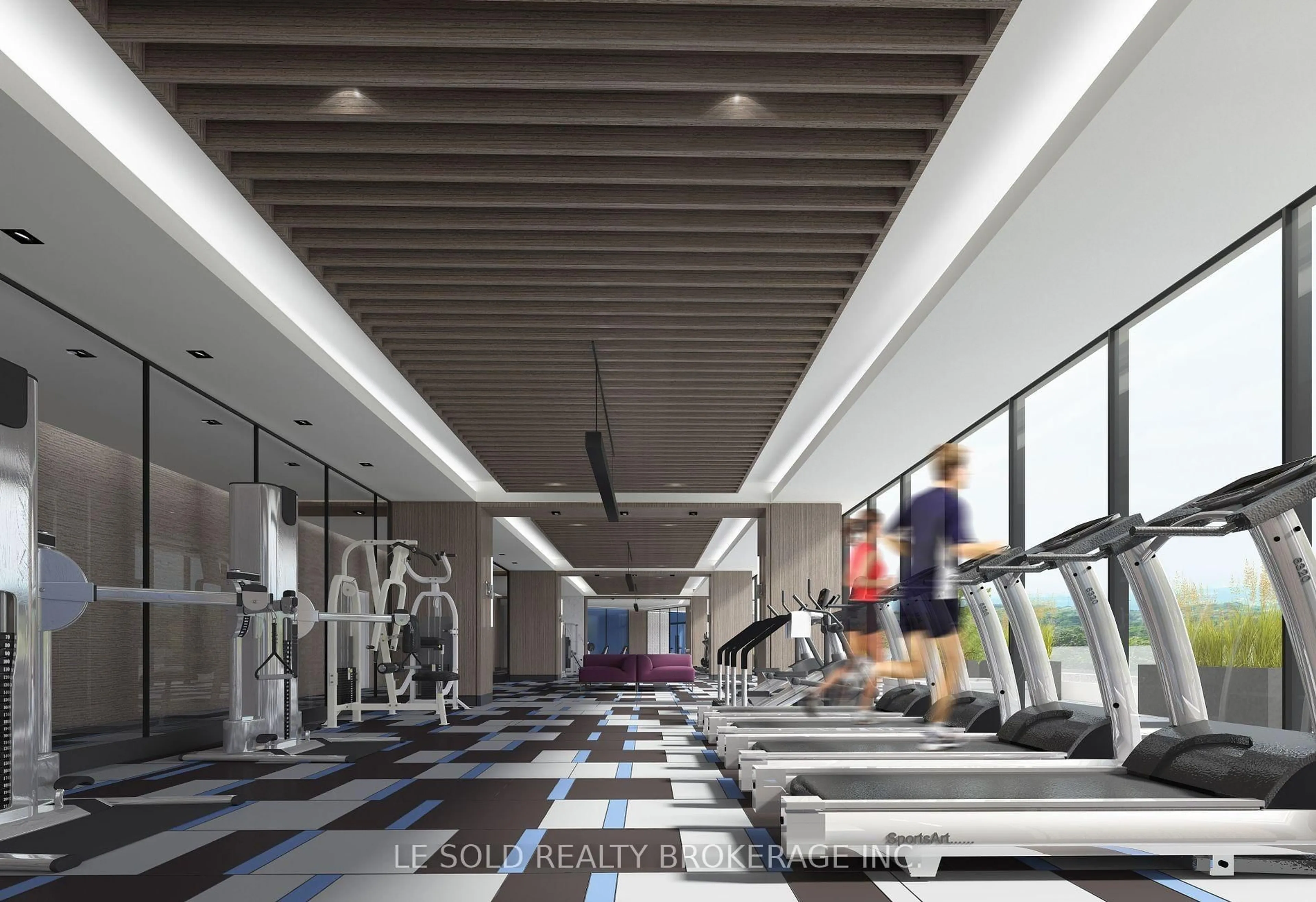 Gym or fitness room for 575 Bloor St #1022, Toronto Ontario M4W 0B2