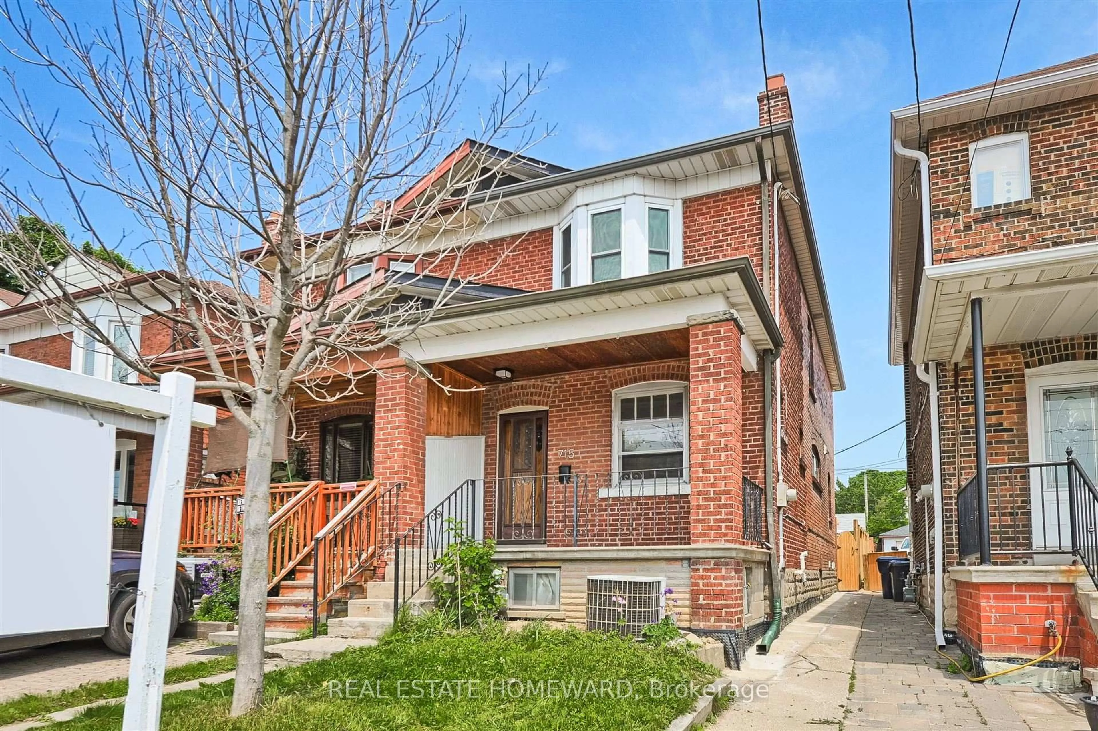 Home with brick exterior material, street for 715 Vaughan Rd, Toronto Ontario M6E 2Y8