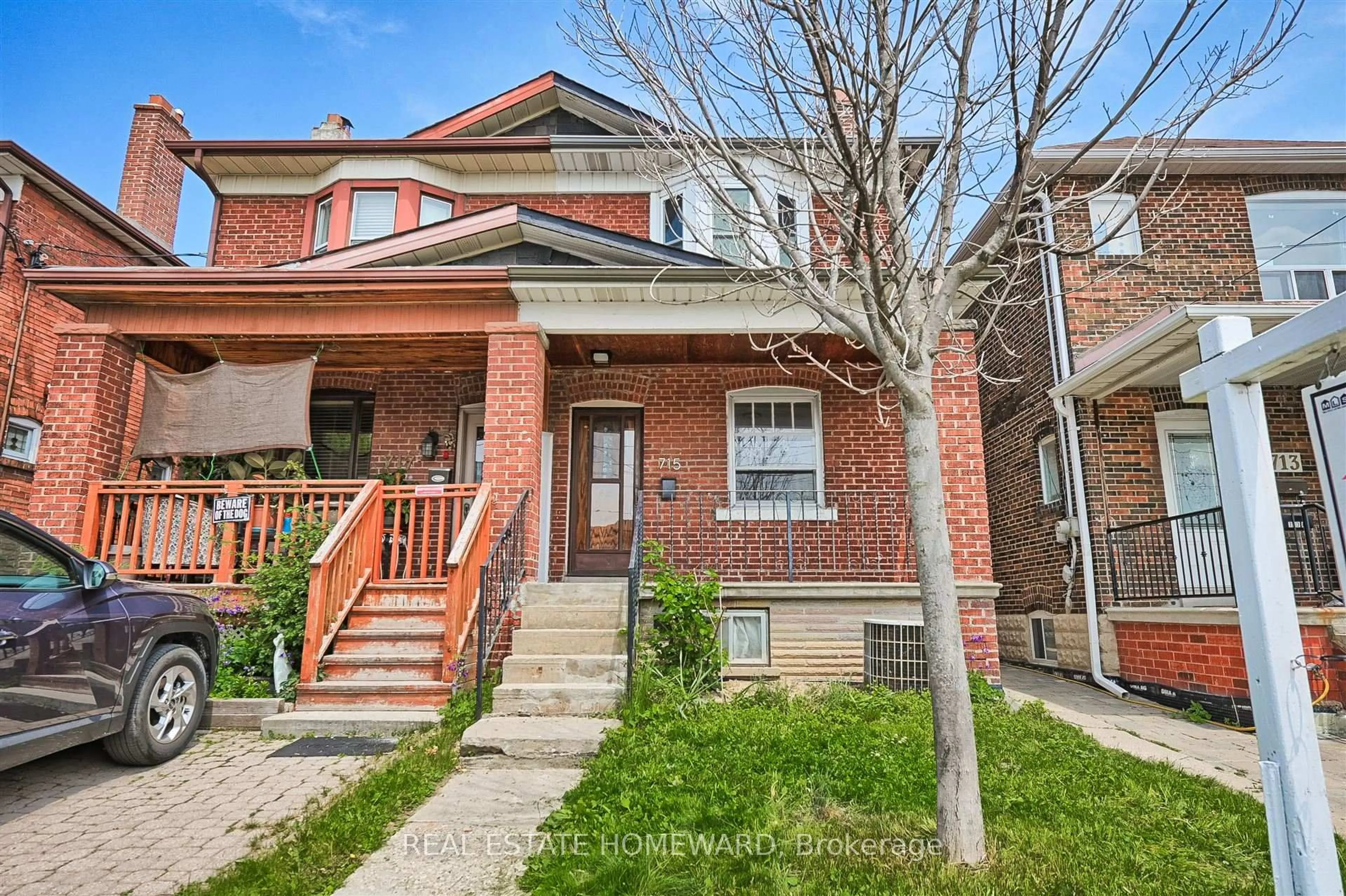 Home with brick exterior material, street for 715 Vaughan Rd, Toronto Ontario M6E 2Y8