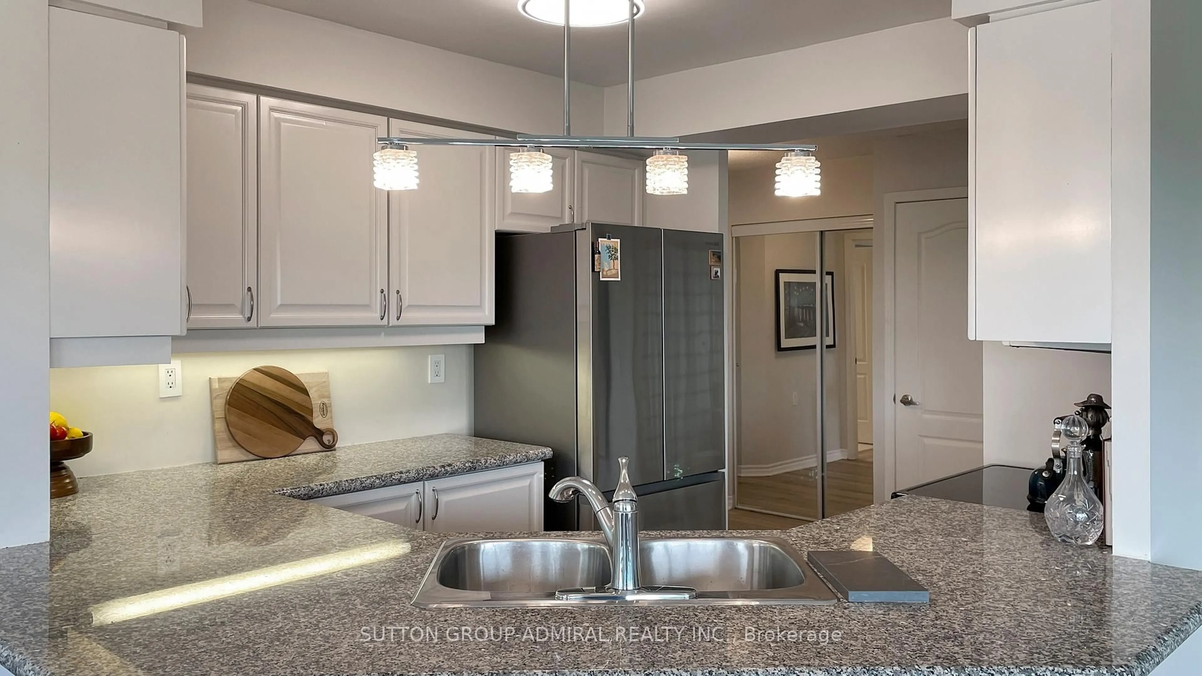 Open concept kitchen, ceramic/tile floor for 890 Sheppard Ave #415, Toronto Ontario M3H 6B9