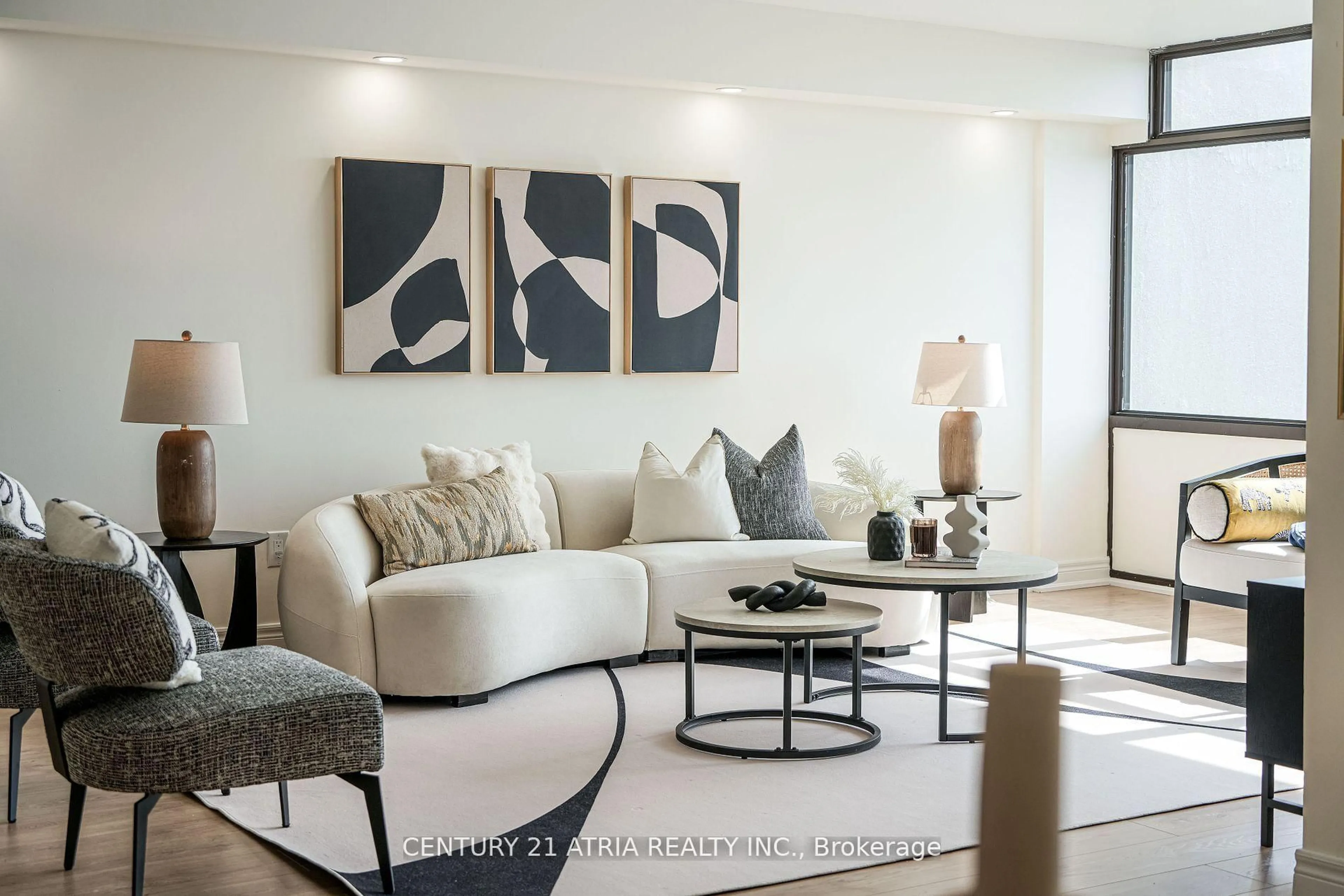 Living room with furniture, unknown for 1555 Finch Ave #2705, Toronto Ontario M2J 4X9
