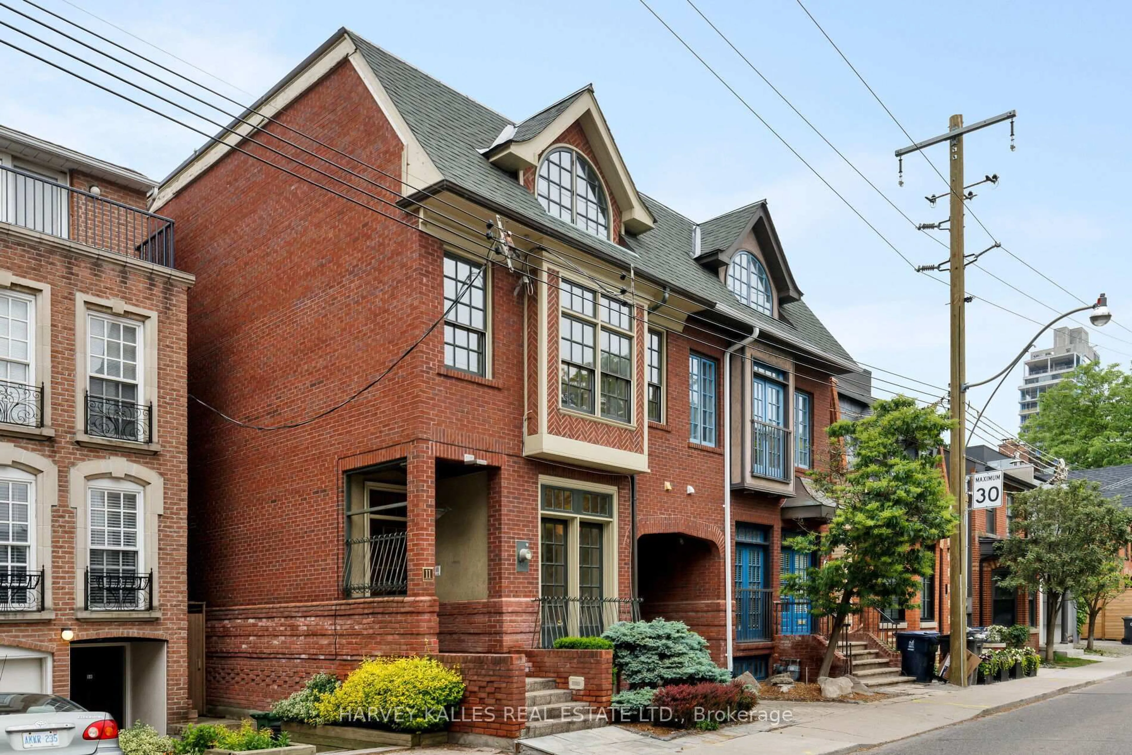 Home with brick exterior material, street for 11 Berryman St, Toronto Ontario M5R 1M7