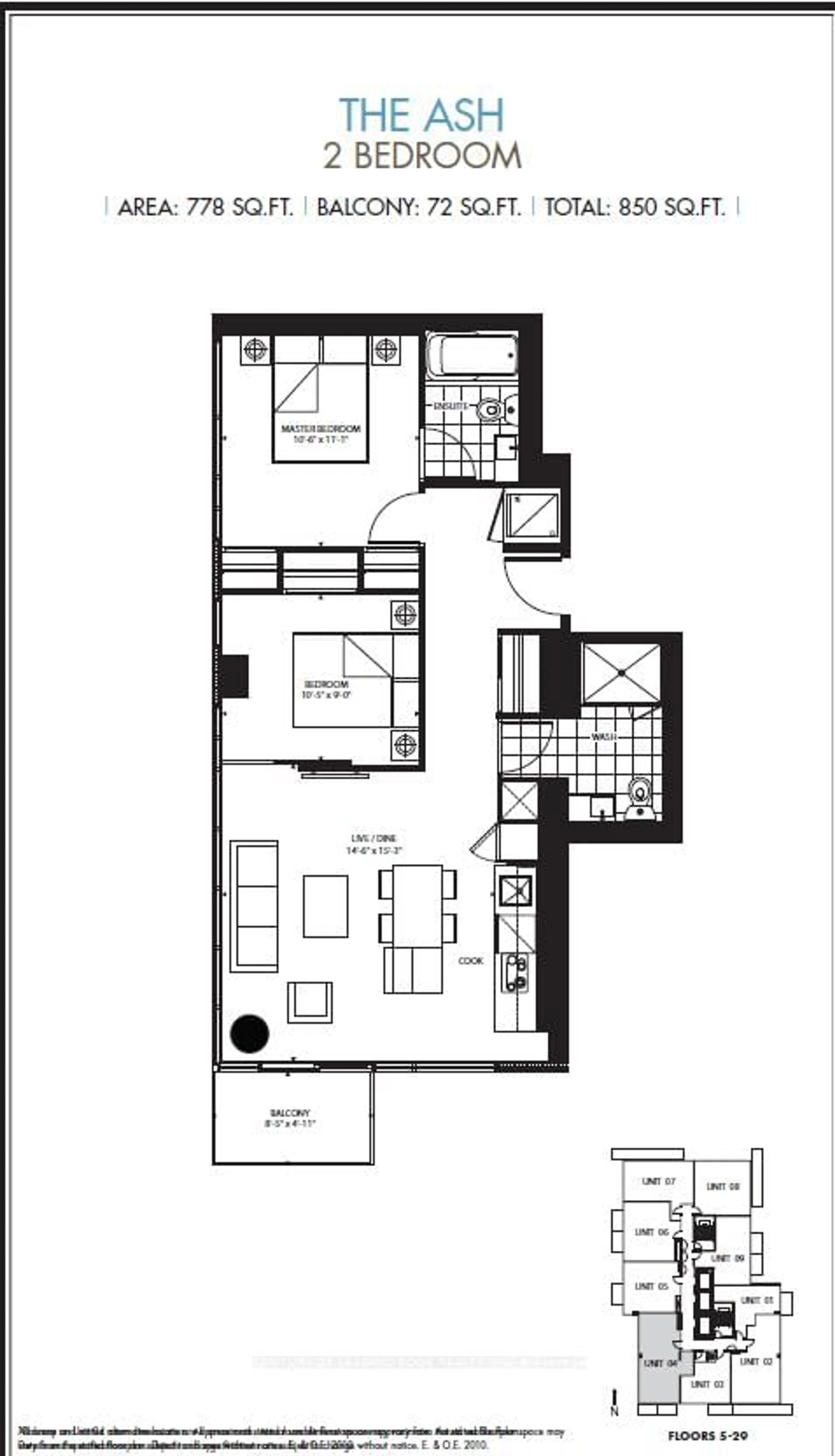 Floor plan for 75 St Nicholas St #2304, Toronto Ontario M4Y 0A5