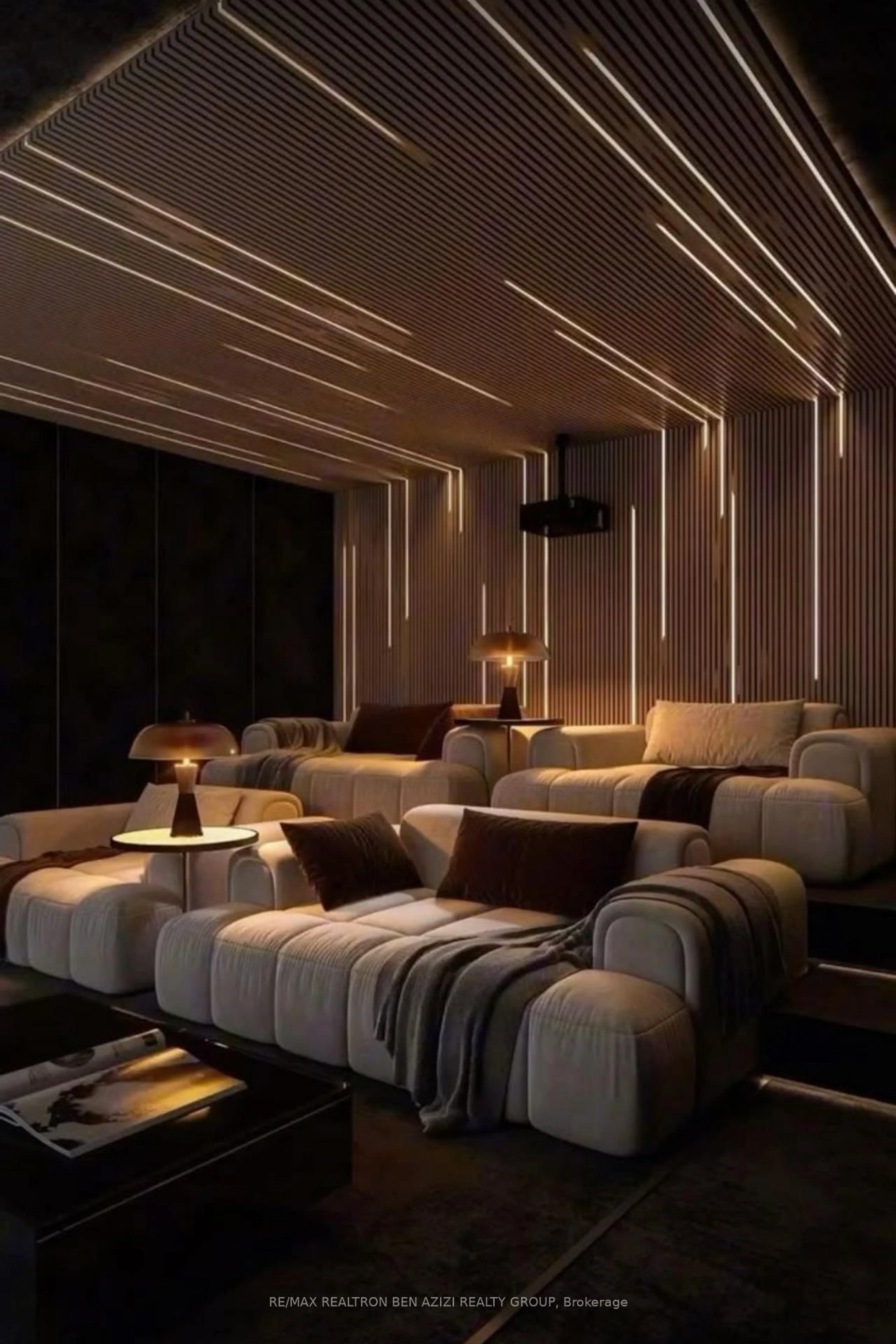 Home theater for 63 Bannockburn Ave, Toronto Ontario M5M 2M9