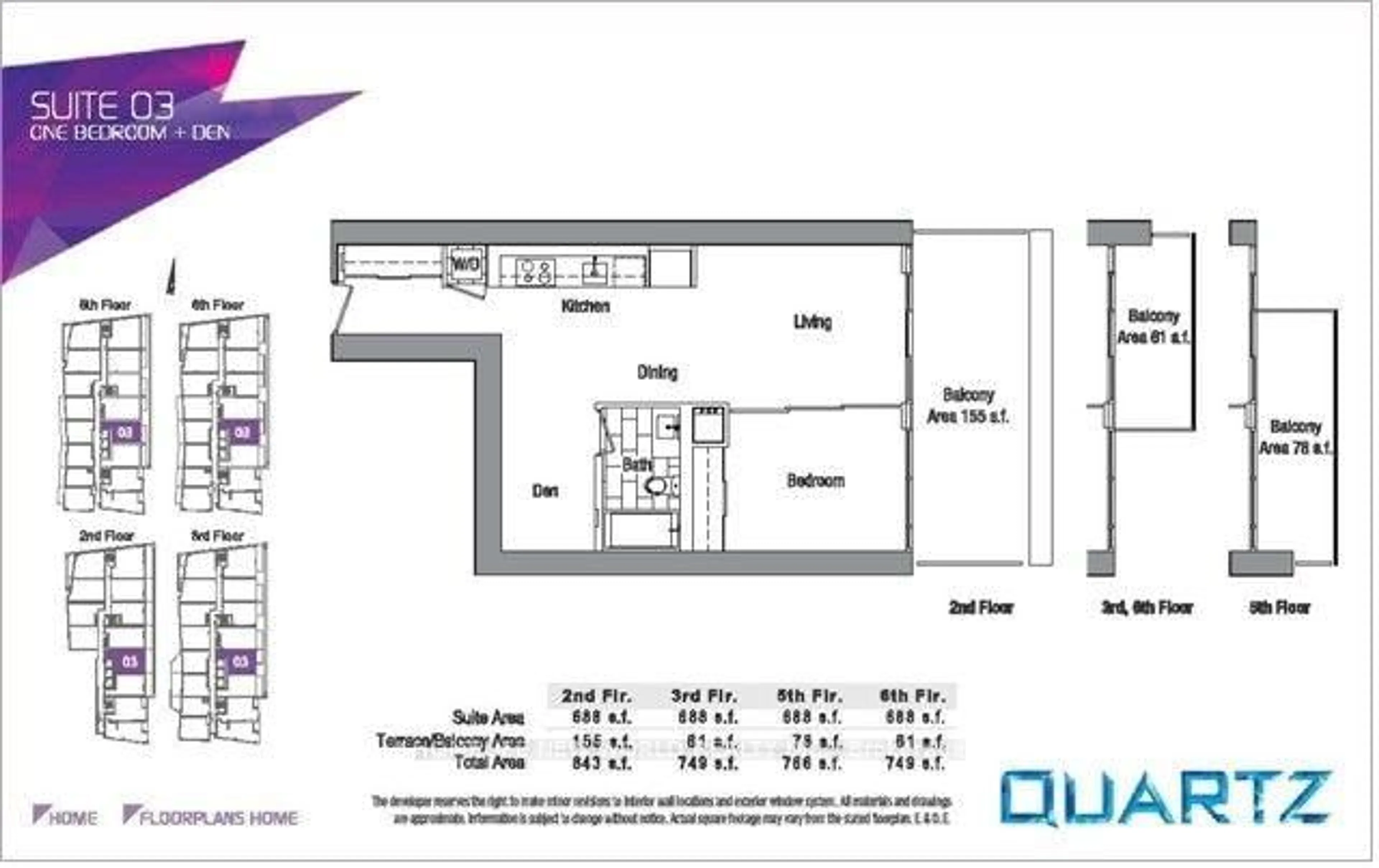 Floor plan for 75 Queens Wharf Rd #603, Toronto Ontario M5V 0J8
