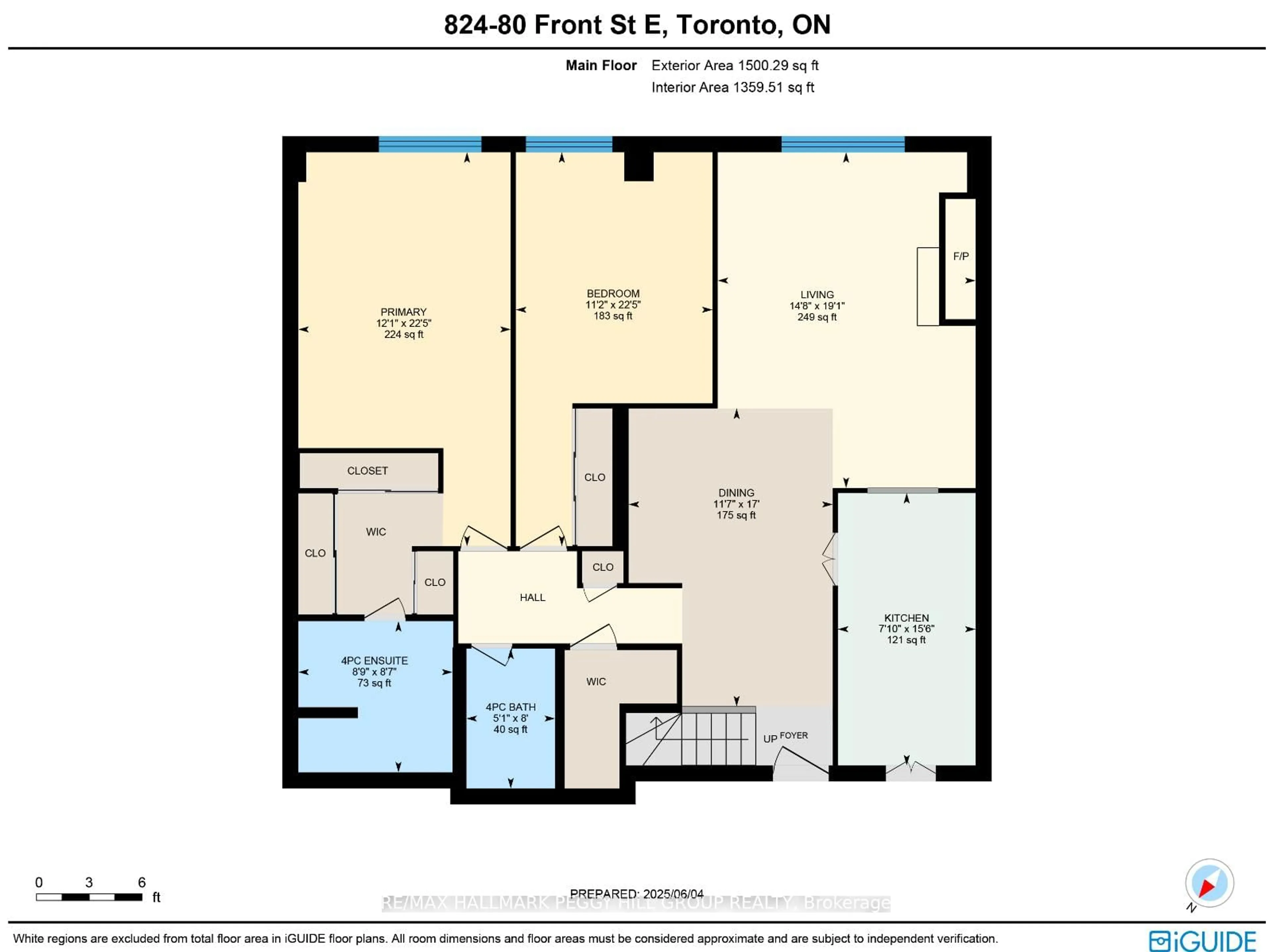 Floor plan for 80 Front St #824, Toronto Ontario M5E 1T4