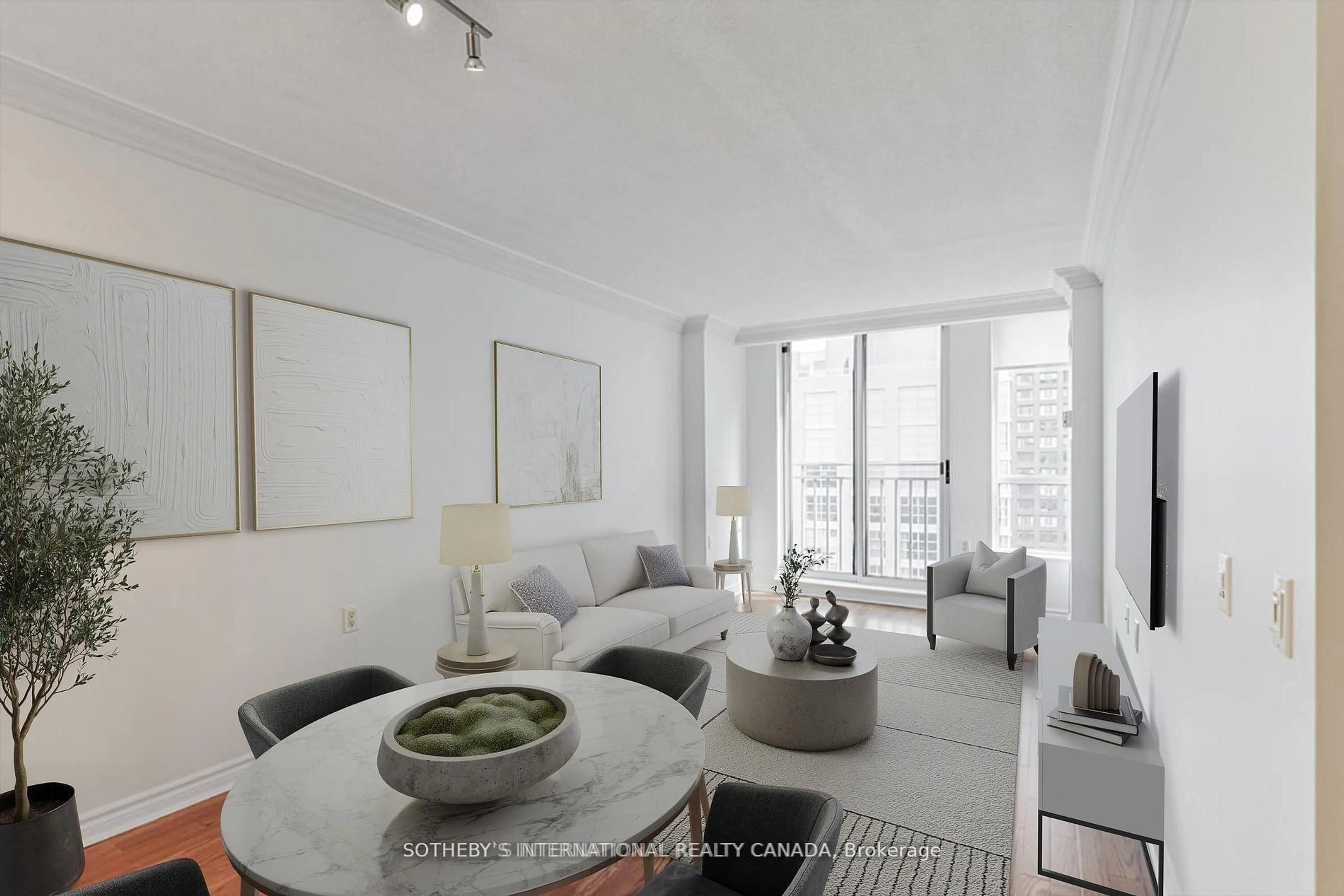 Living room with furniture, unknown for 388 Bloor St #1902, Toronto Ontario M4W 3W9