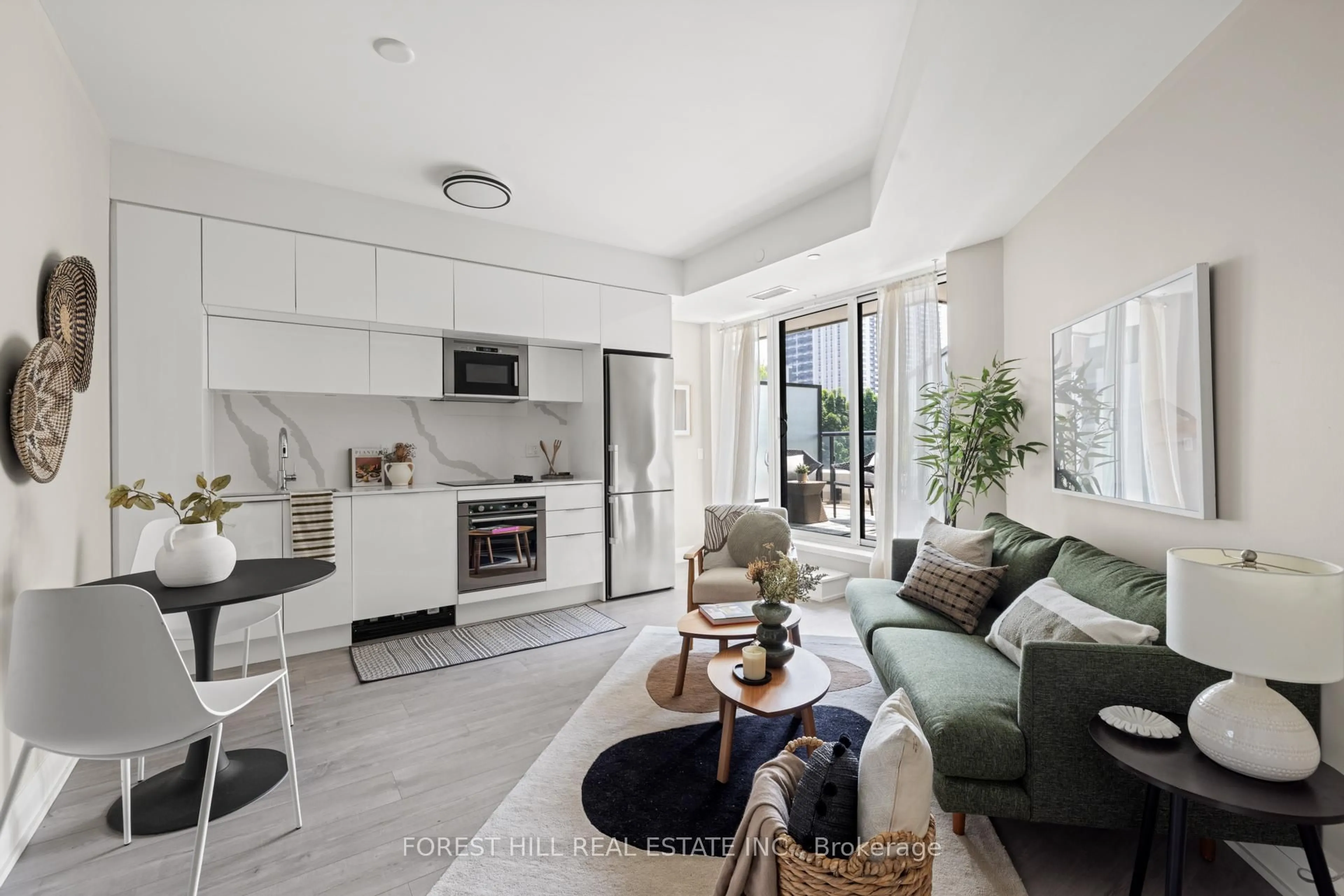 Living room with furniture, unknown for 1 Belsize Dr #218, Toronto Ontario M4S 0B9